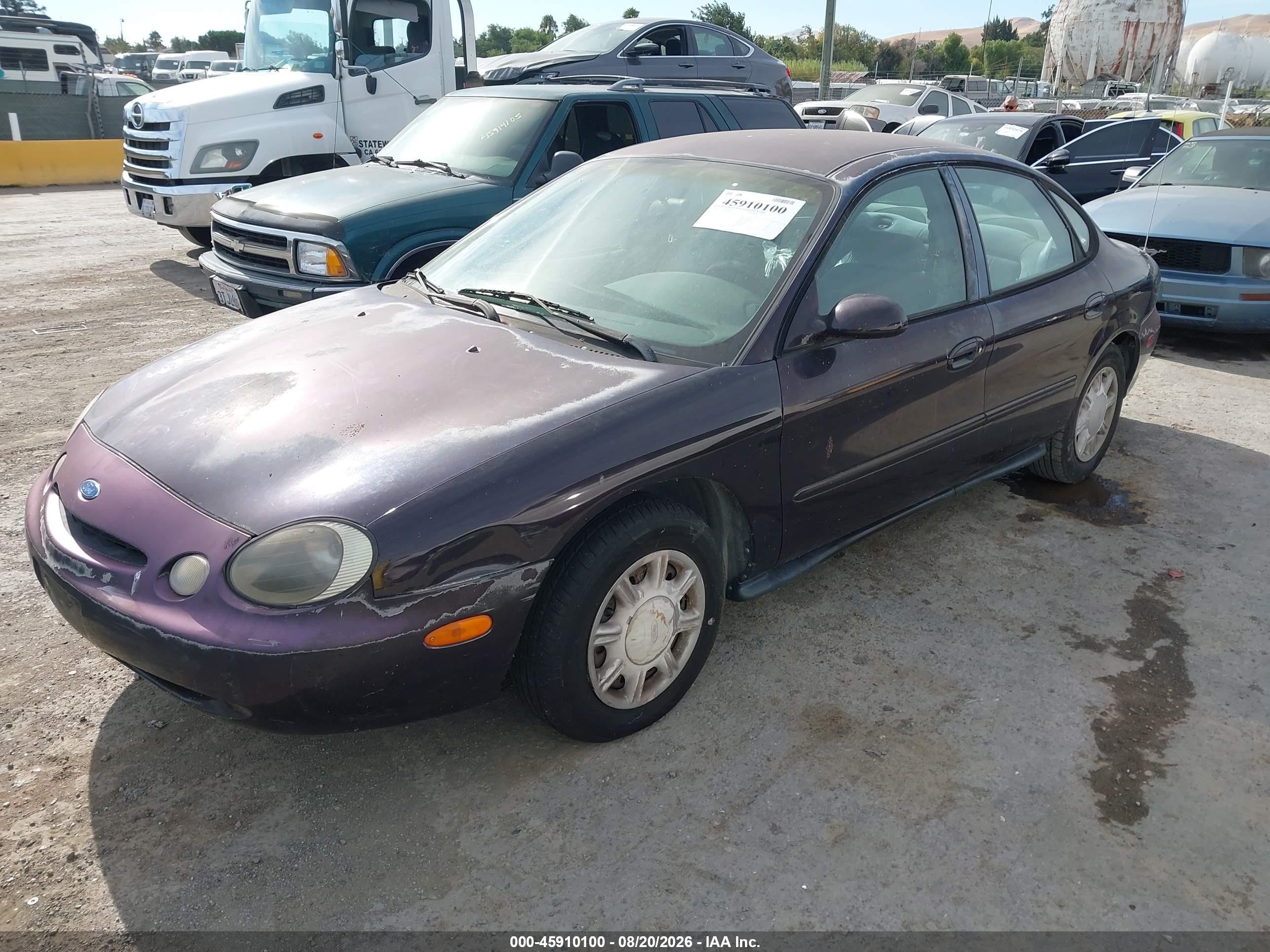 1996 Ford Taurus Gl Purple vin: 1FALP52UXTG109556