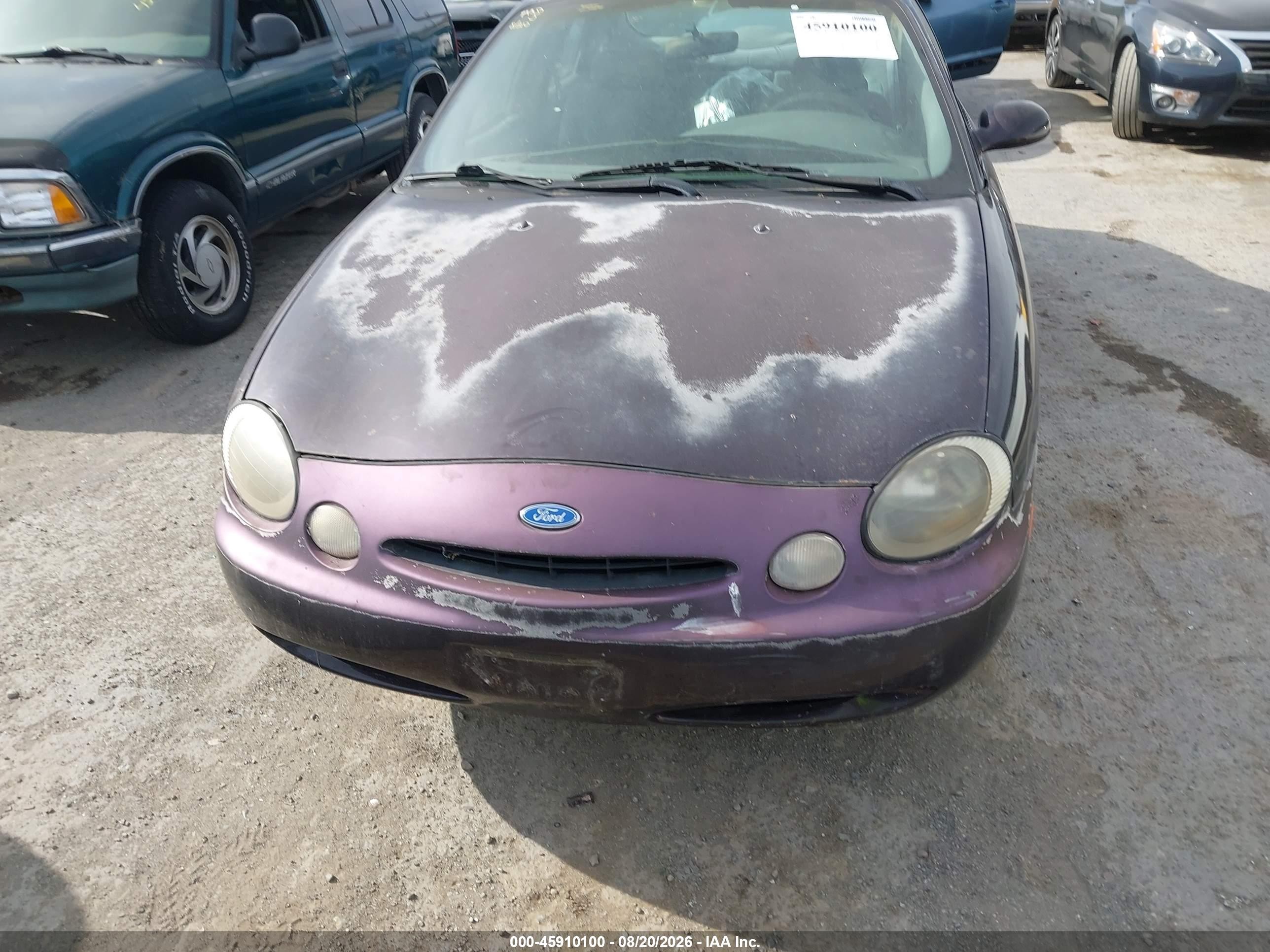 1996 Ford Taurus Gl Purple vin: 1FALP52UXTG109556