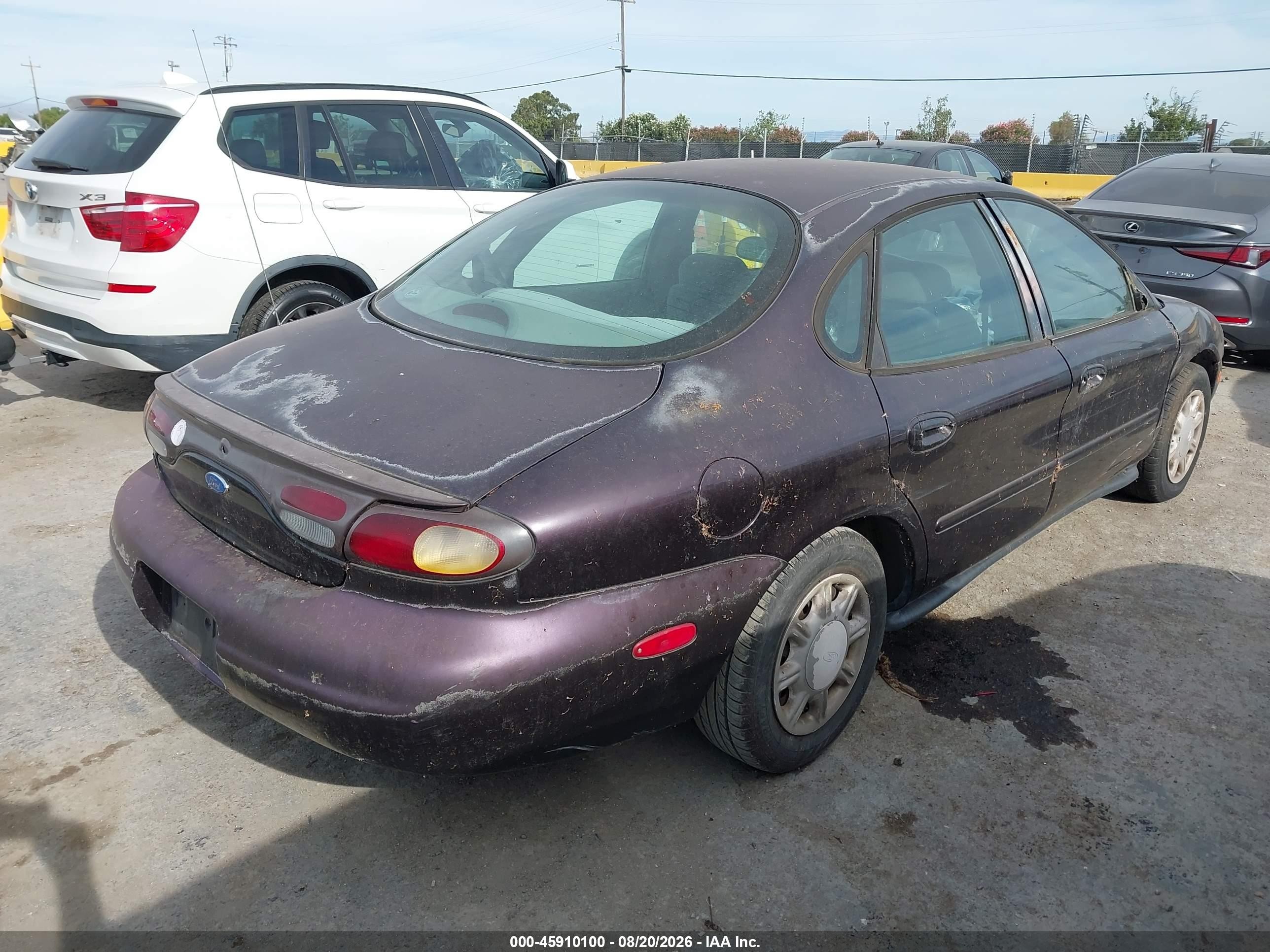 1996 Ford Taurus Gl Purple vin: 1FALP52UXTG109556