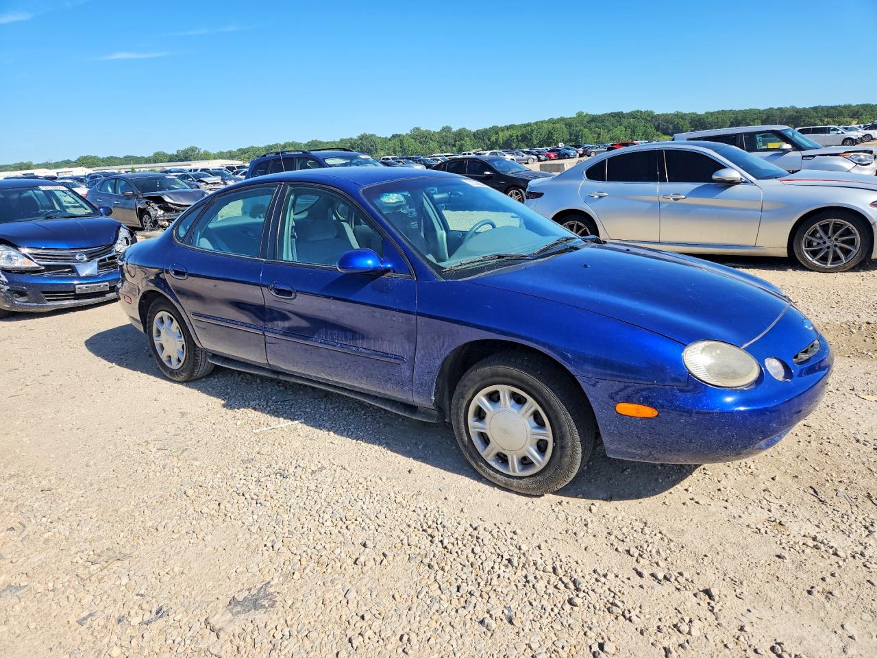 1996 Ford Taurus Gl Blue vin: 1FALP52UXTG161477