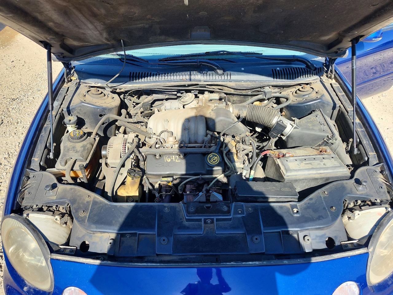 1996 Ford Taurus Gl Blue vin: 1FALP52UXTG161477