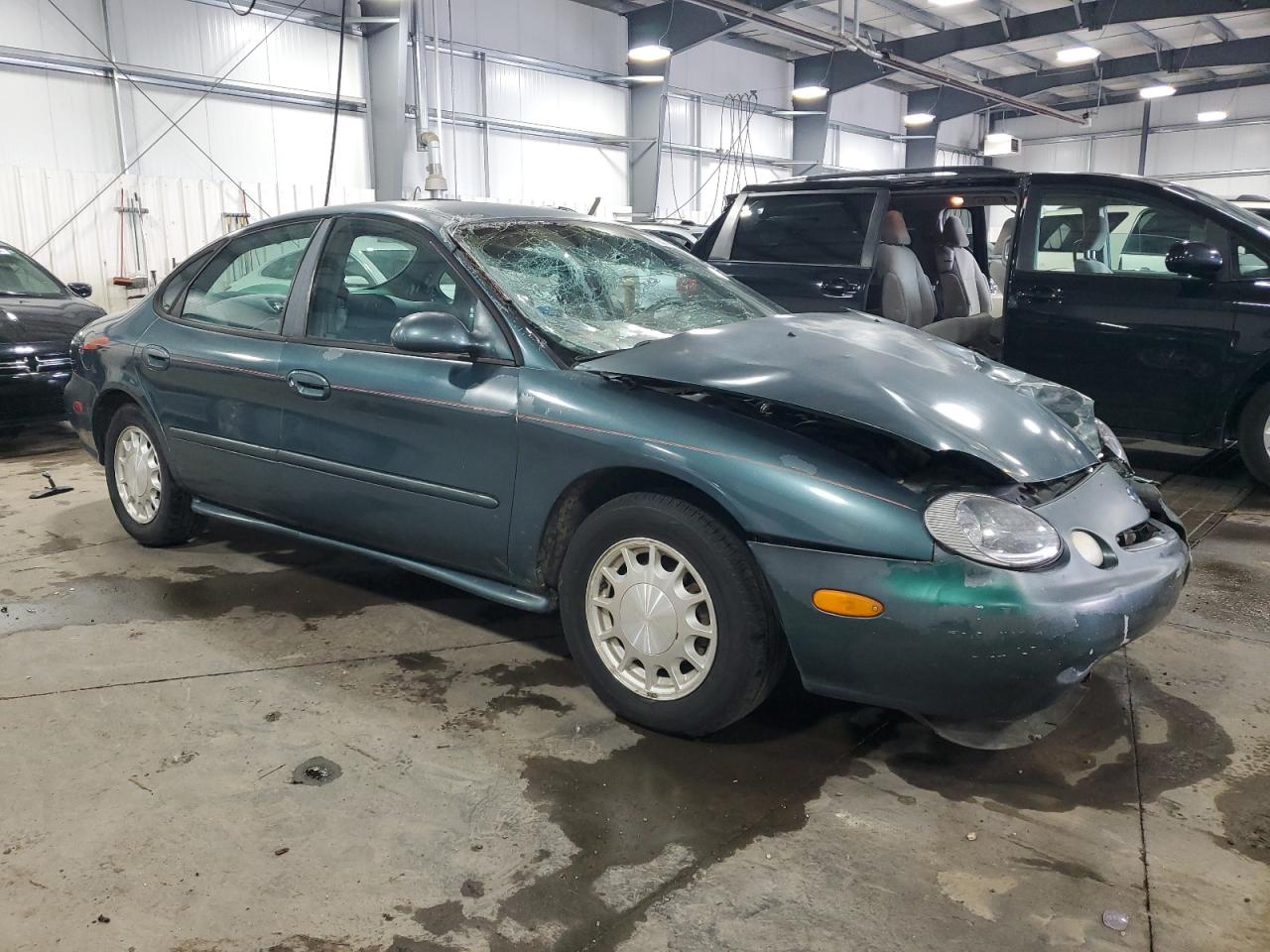 1996 Ford Taurus Lx Green vin: 1FALP53S2TA140235
