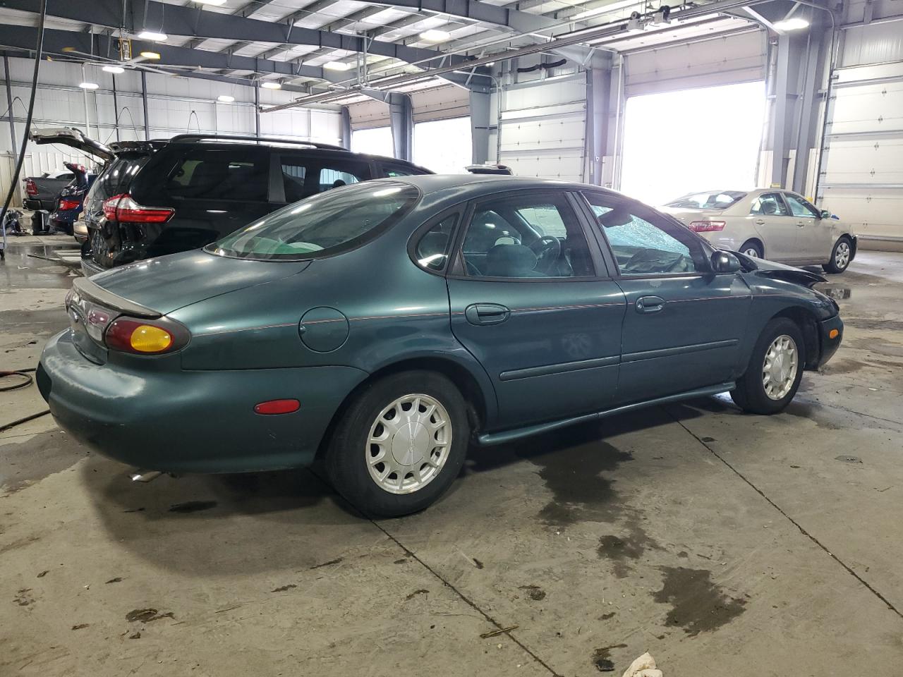 1996 Ford Taurus Lx Green vin: 1FALP53S2TA140235
