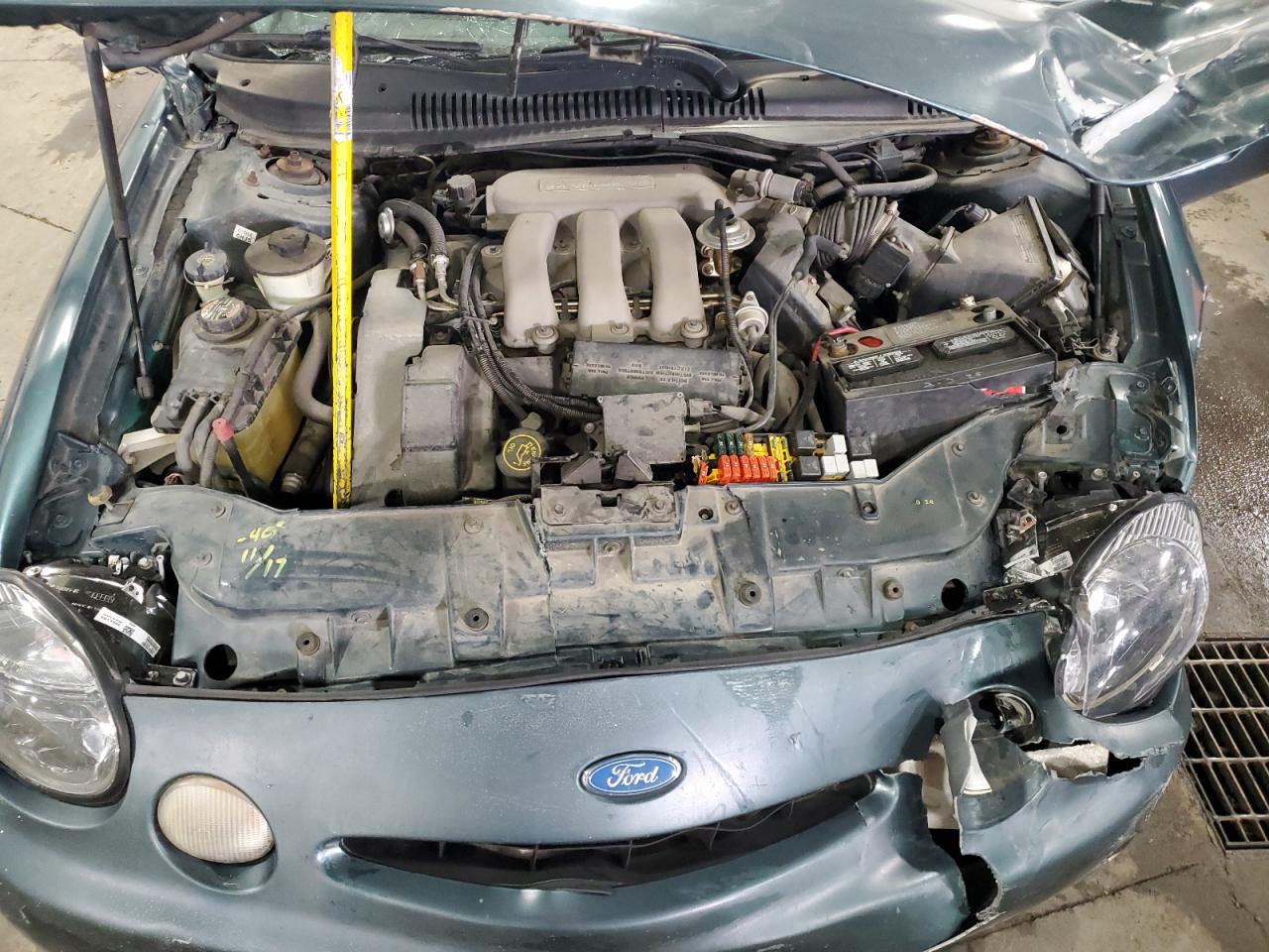 1996 Ford Taurus Lx Green vin: 1FALP53S2TA140235