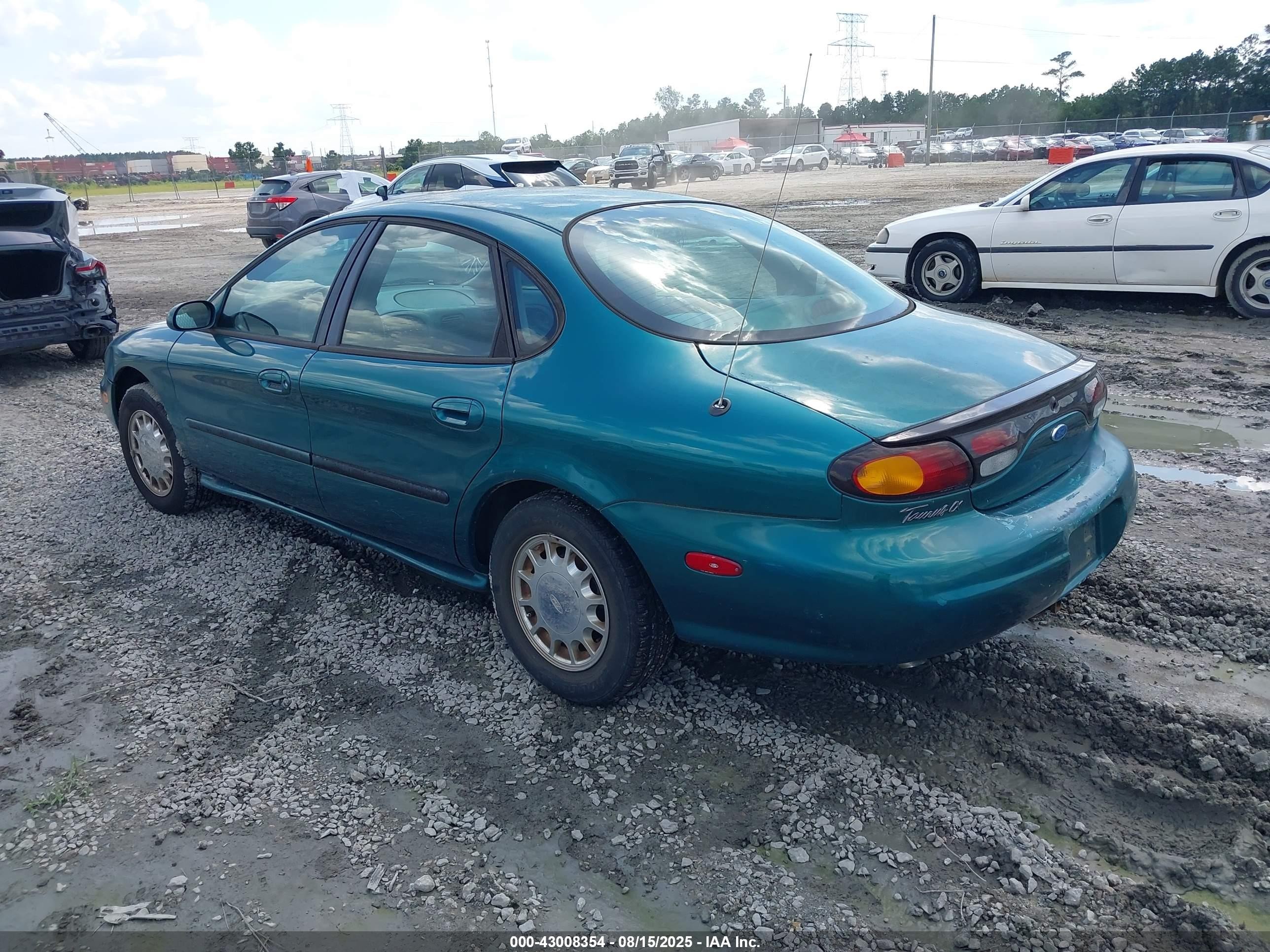 1996 Ford Taurus Lx Green vin: 1FALP53S7TA250844
