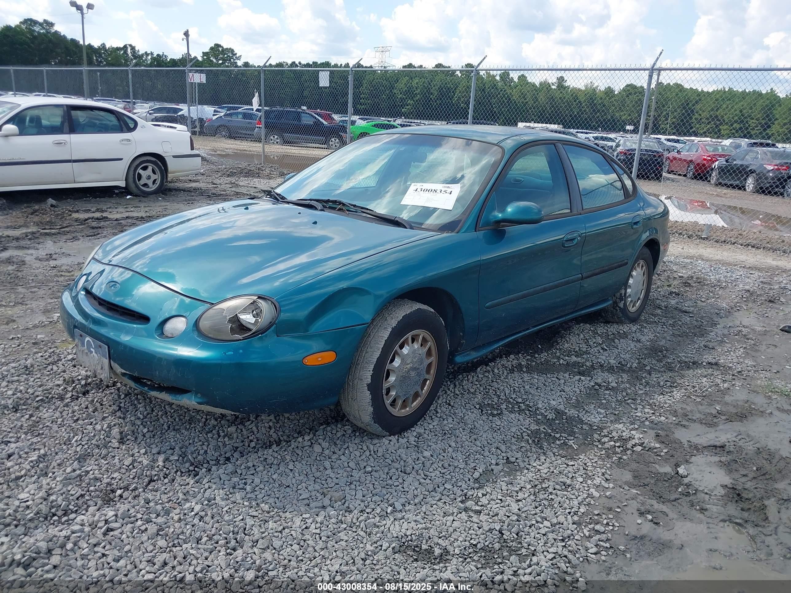 1996 Ford Taurus Lx Green vin: 1FALP53S7TA250844