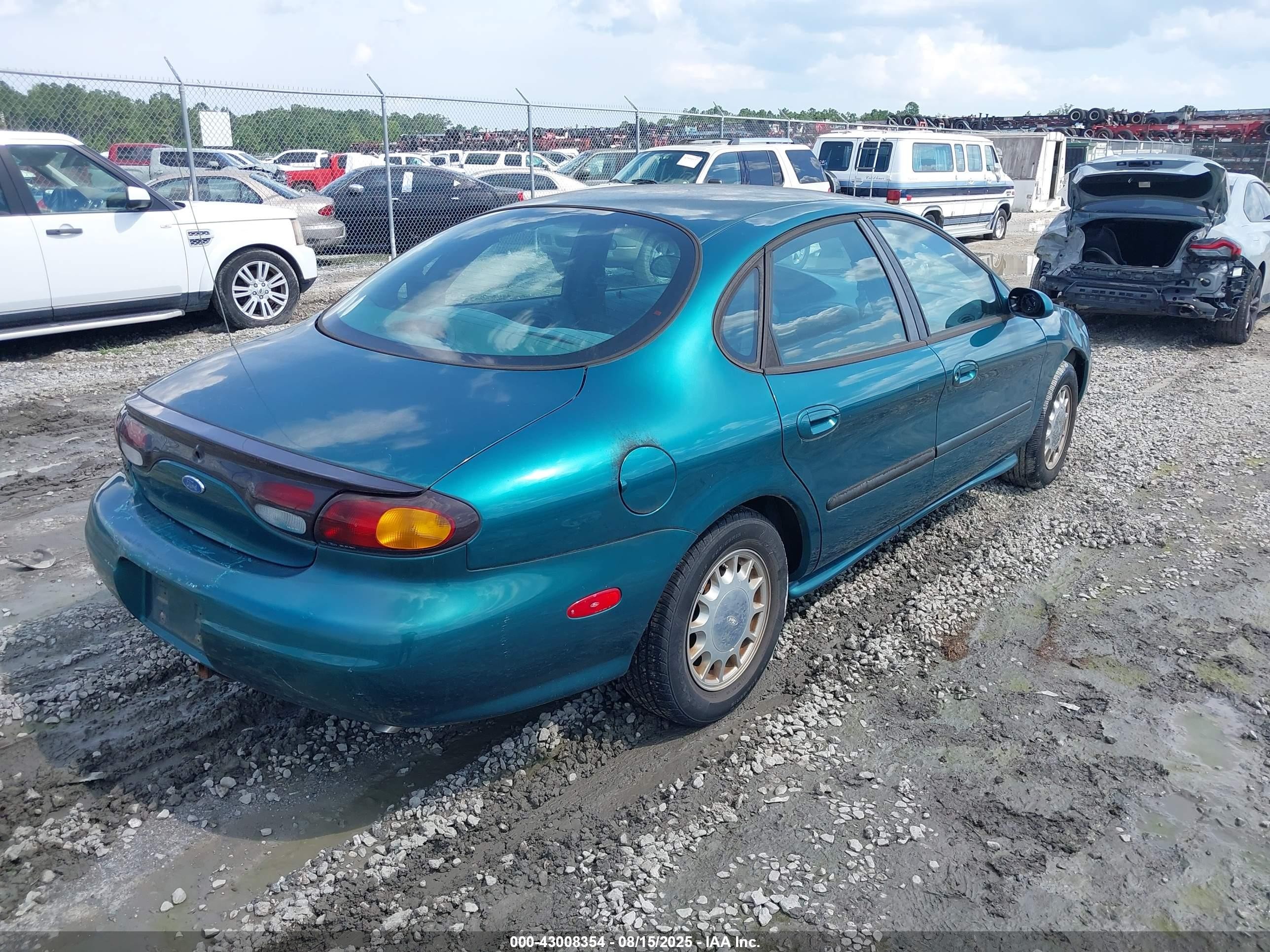 1996 Ford Taurus Lx Green vin: 1FALP53S7TA250844