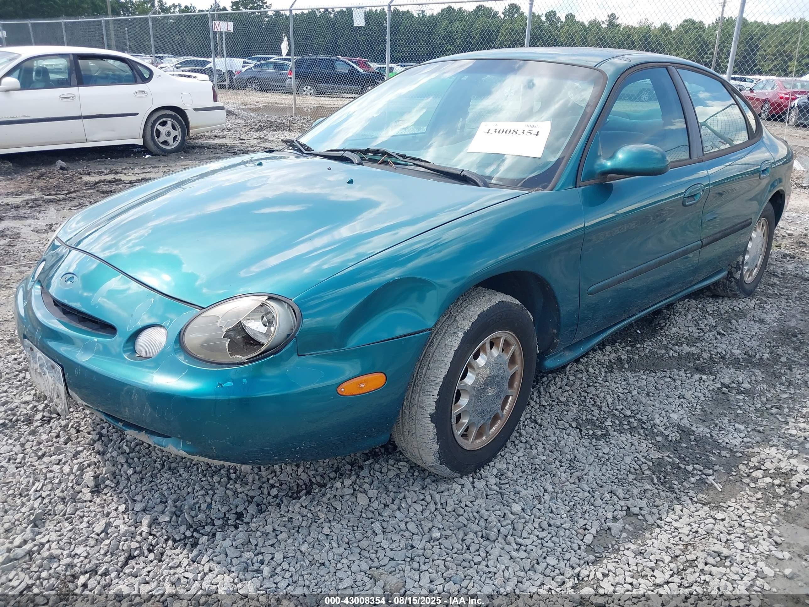1996 Ford Taurus Lx Green vin: 1FALP53S7TA250844