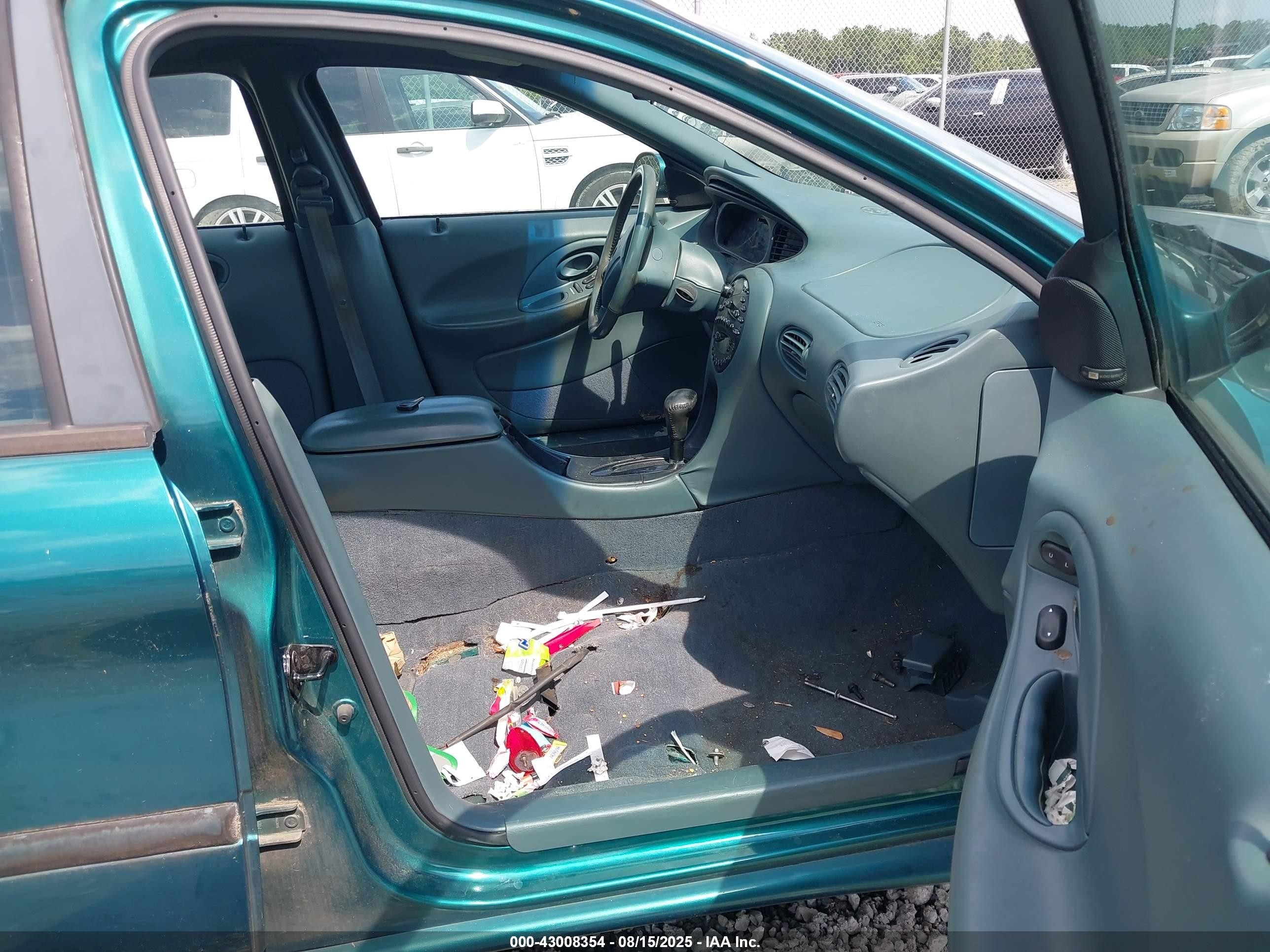1996 Ford Taurus Lx Green vin: 1FALP53S7TA250844