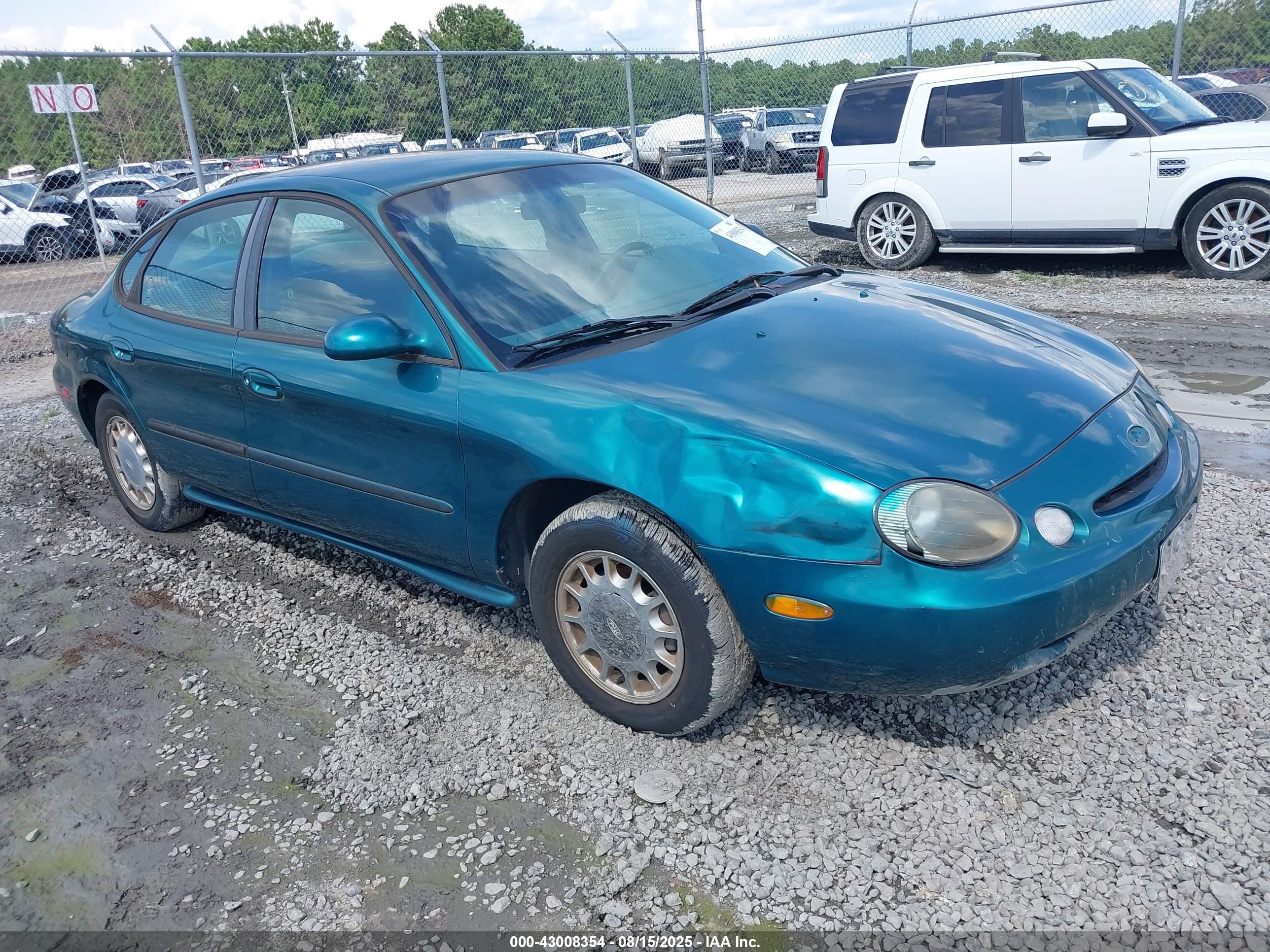 1996 Ford Taurus Lx Green vin: 1FALP53S7TA250844