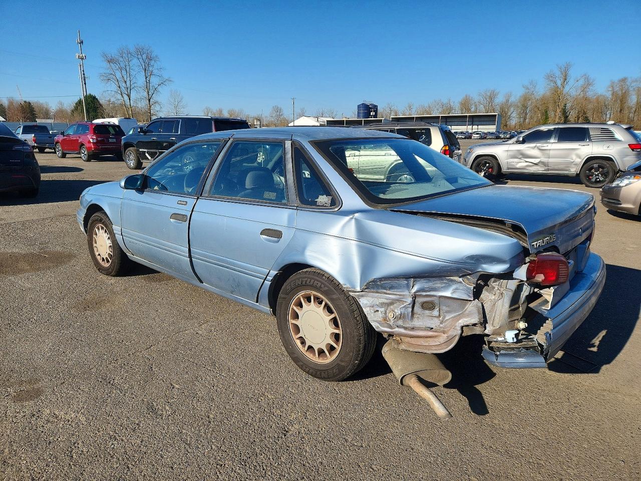 1992 Ford Taurus Lx Blue vin: 1FALP53U3NG244766