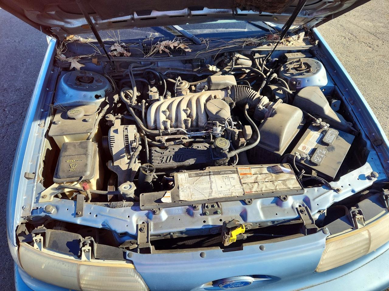 1992 Ford Taurus Lx Blue vin: 1FALP53U3NG244766