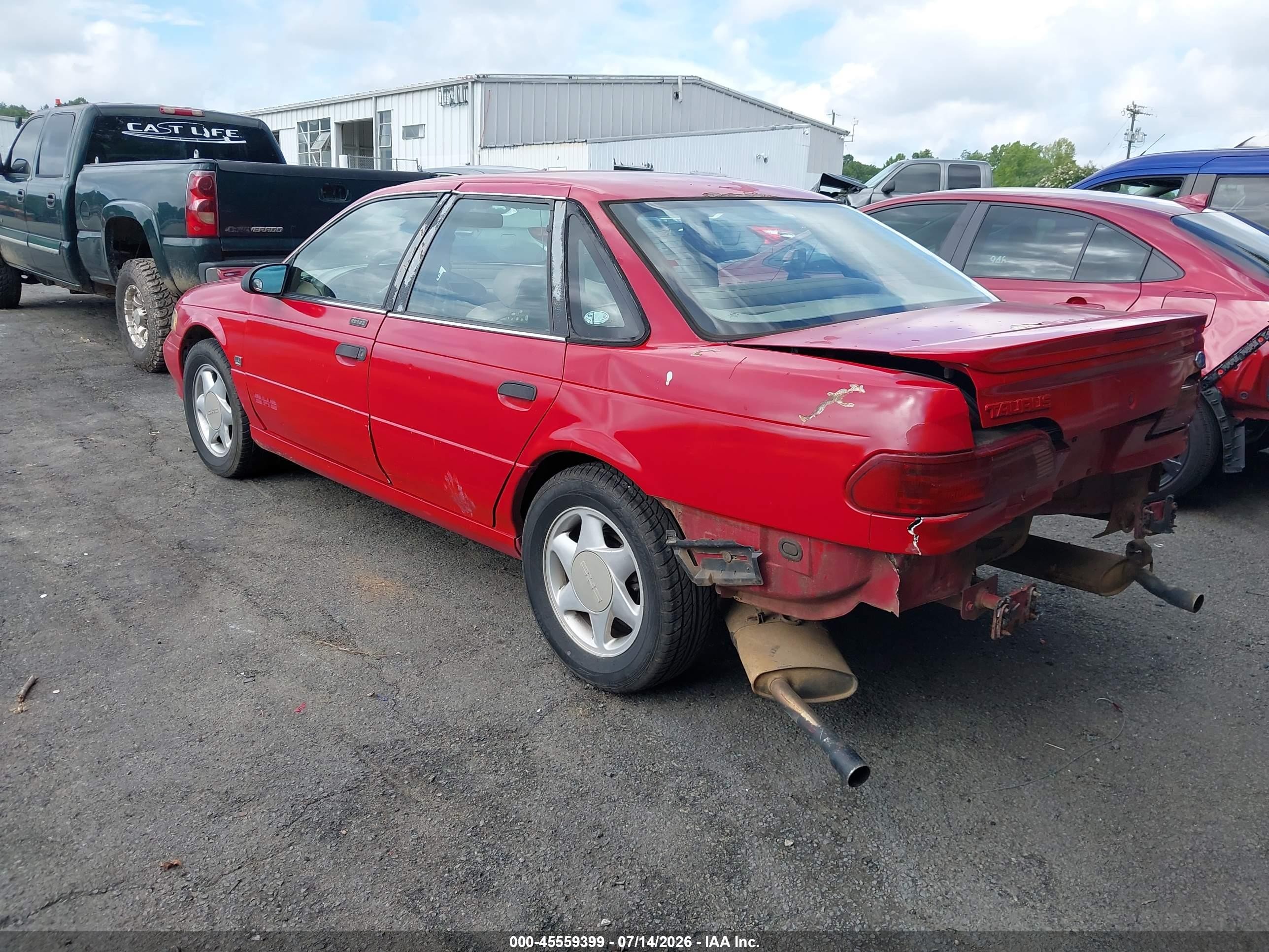 1993 Ford Taurus Sho Red vin: 1FALP54P0PA317638