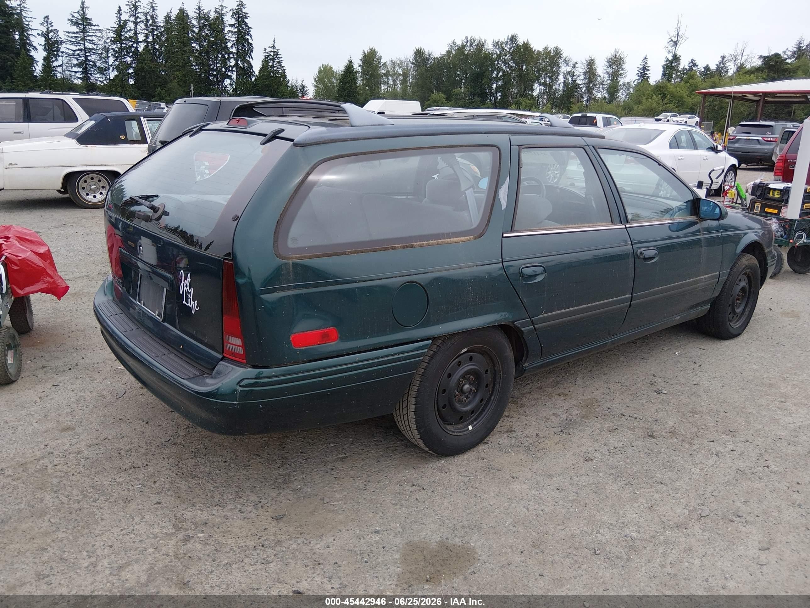 1994 Ford Taurus Gl Green vin: 1FALP5742RG112033