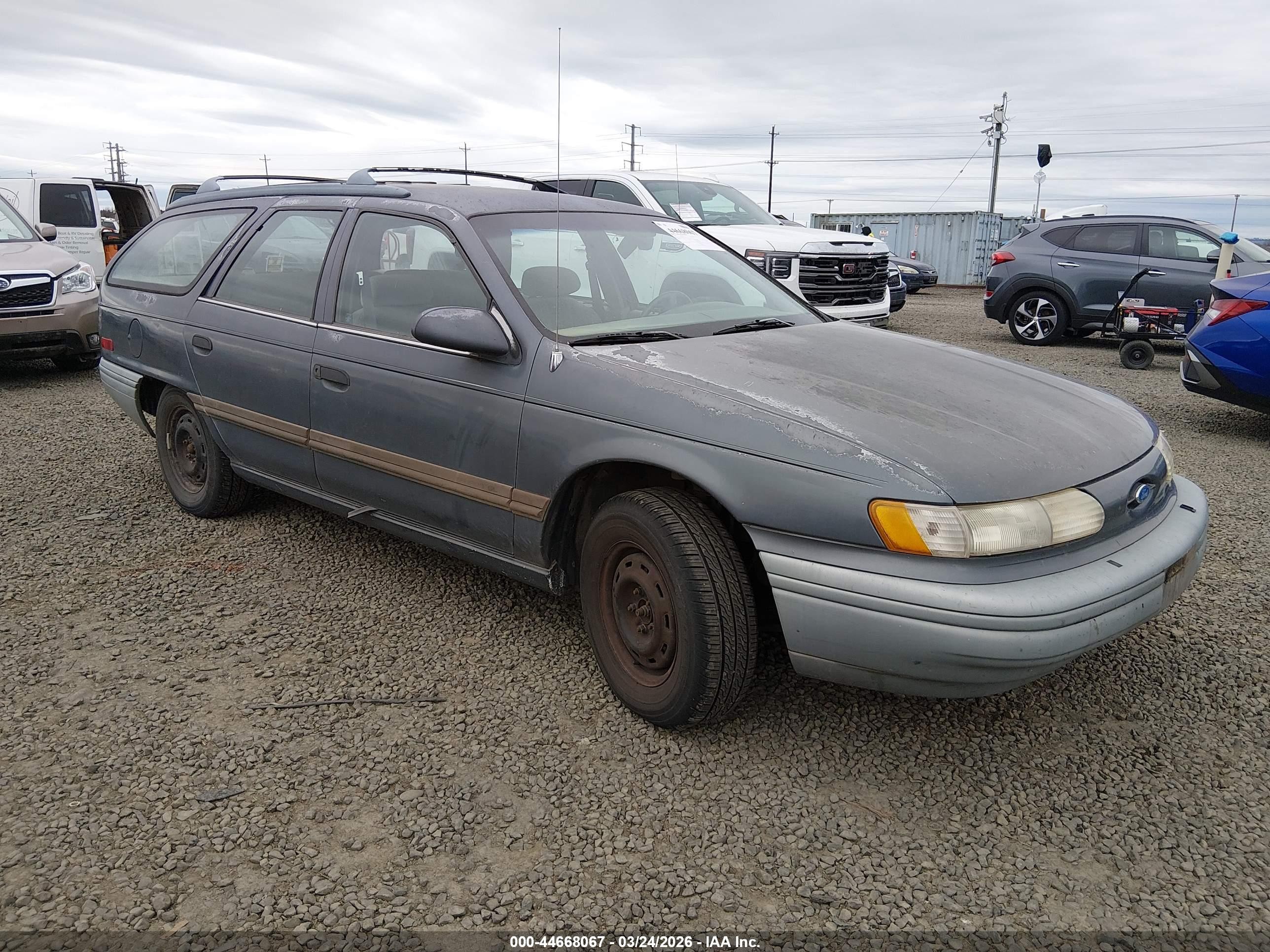 1992 Ford Taurus Gl Blue vin: 1FALP57U0NG175223