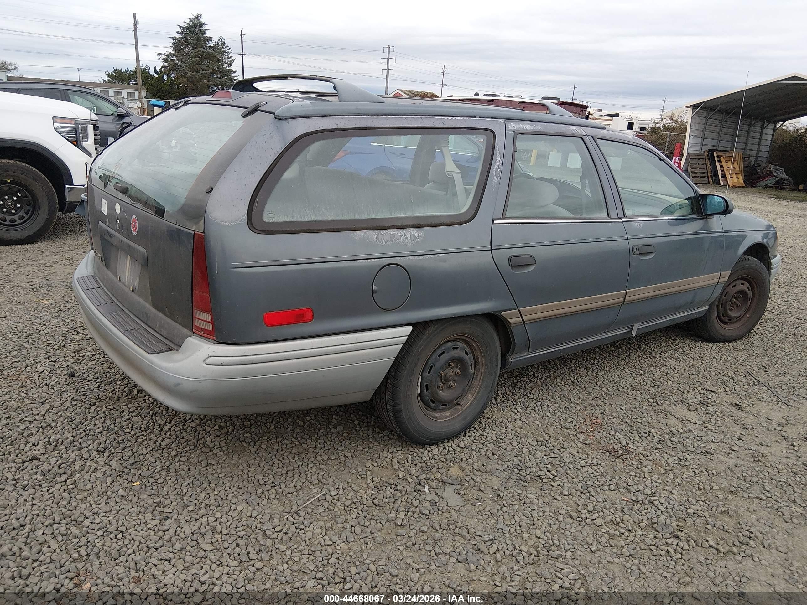 1992 Ford Taurus Gl Blue vin: 1FALP57U0NG175223