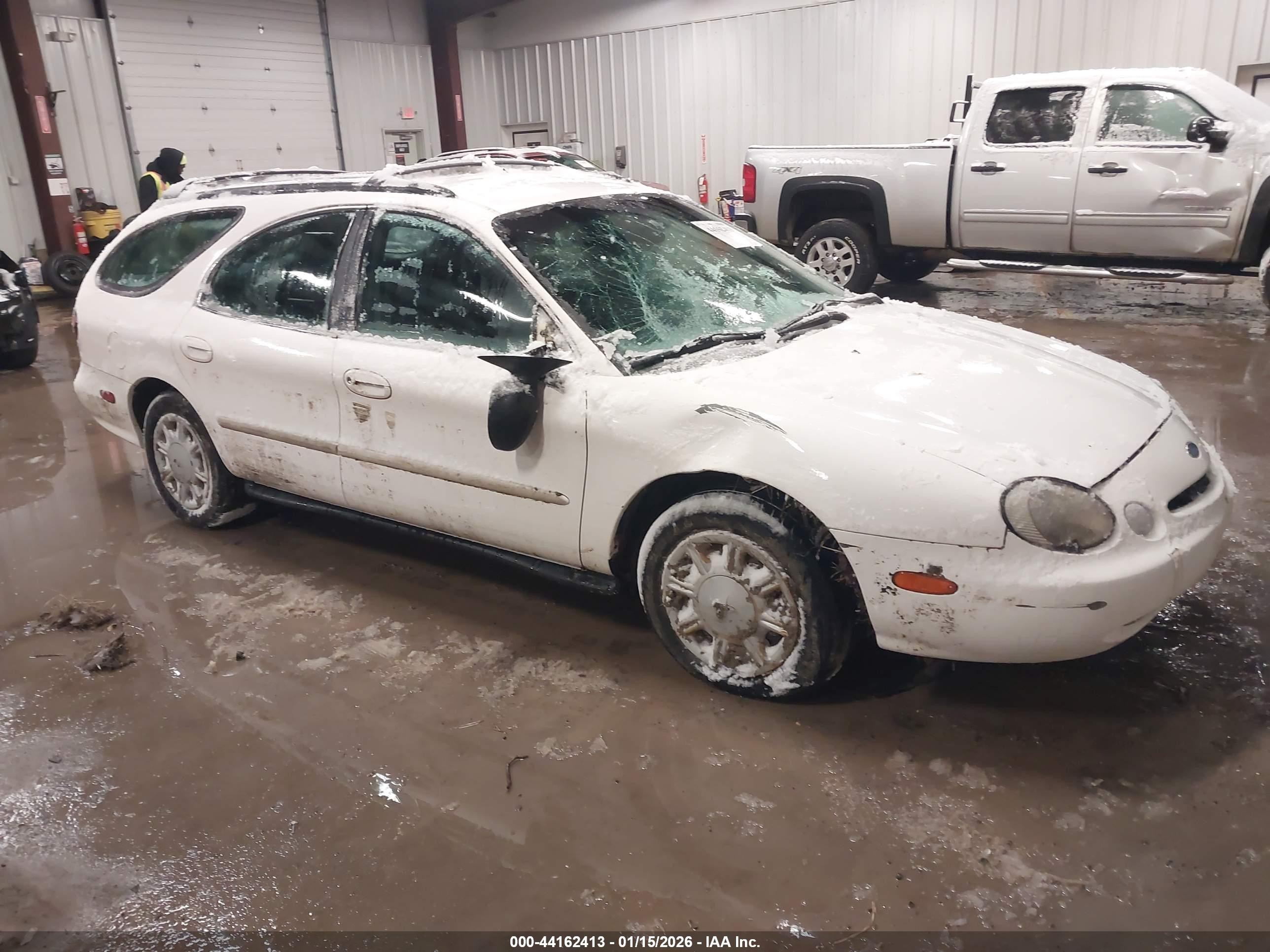 1996 Ford Taurus Gl White vin: 1FALP57U0TA279372