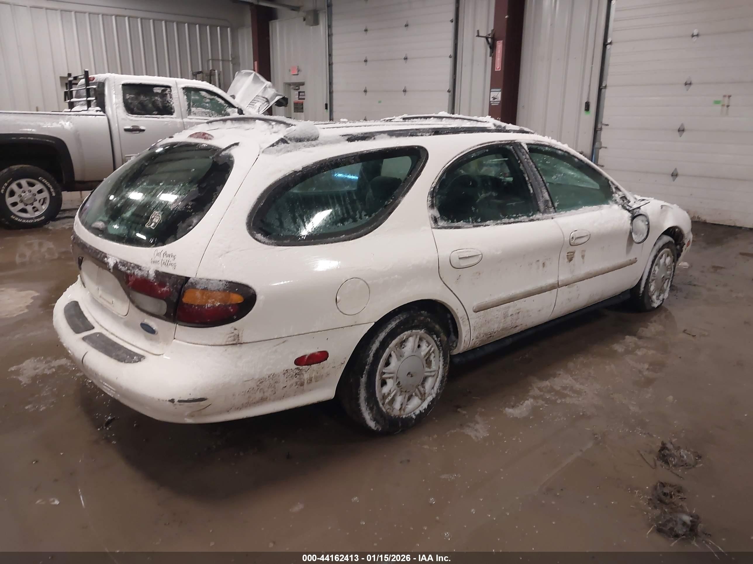 1996 Ford Taurus Gl White vin: 1FALP57U0TA279372