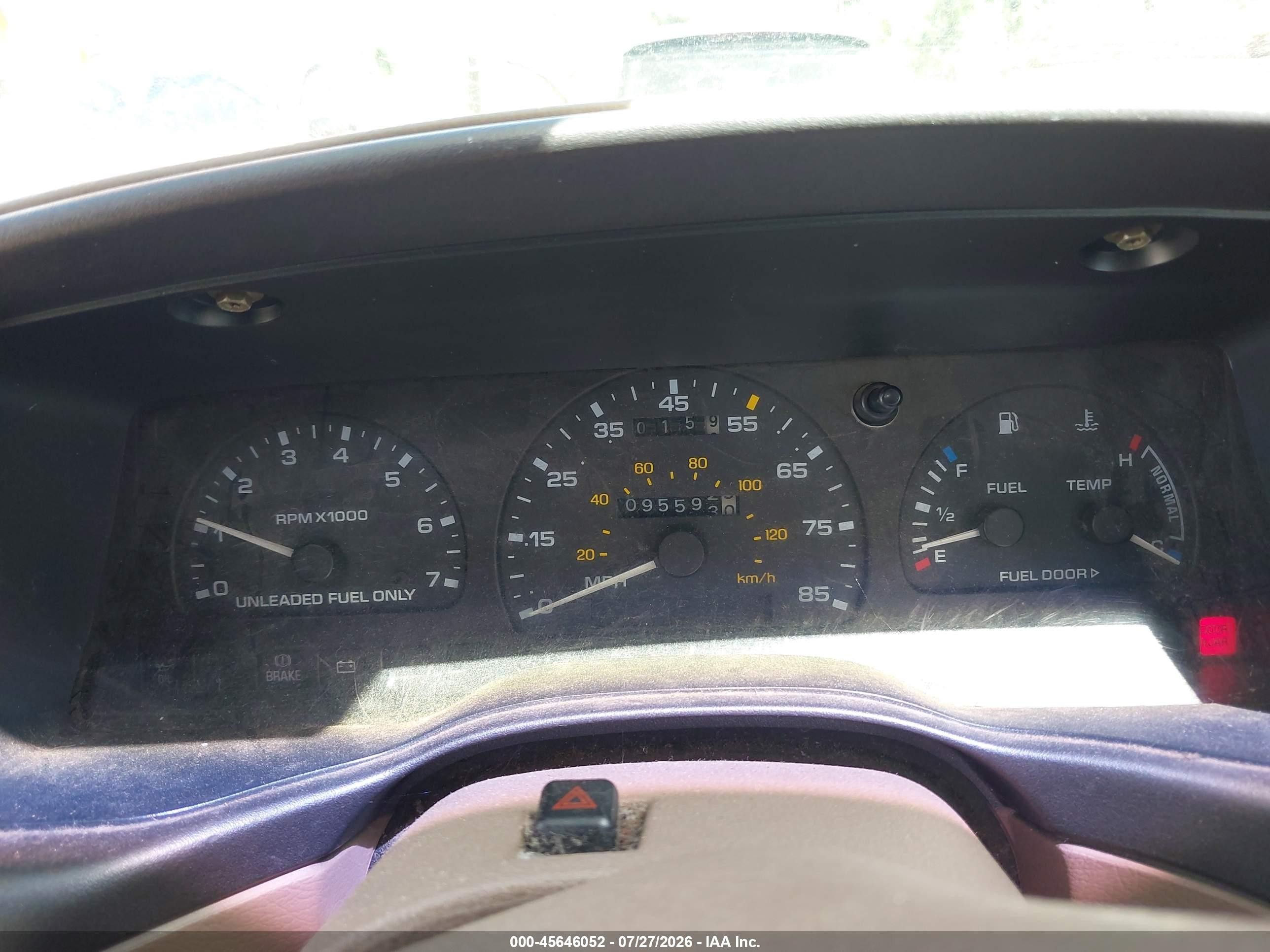1995 Ford Taurus Gl White vin: 1FALP57U3SG129820