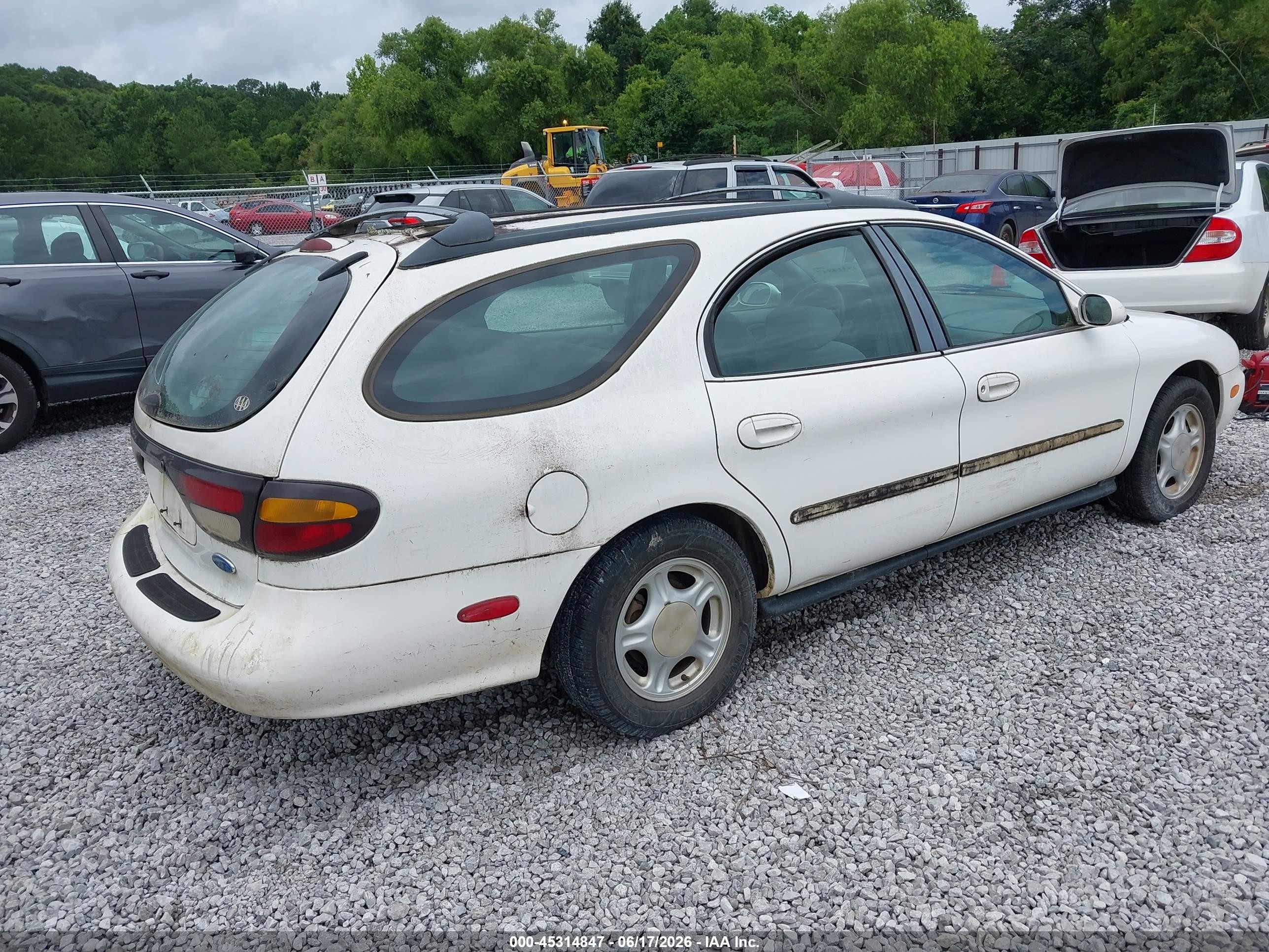 1996 Ford Taurus Gl White vin: 1FALP57U5TA173323