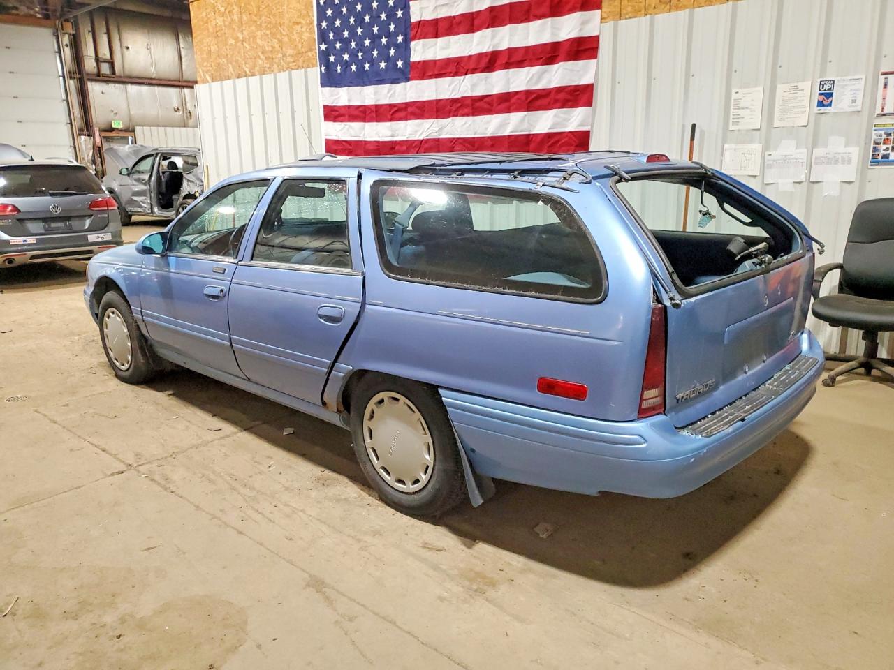 1995 Ford Taurus Gl Blue vin: 1FALP57U6SG117354