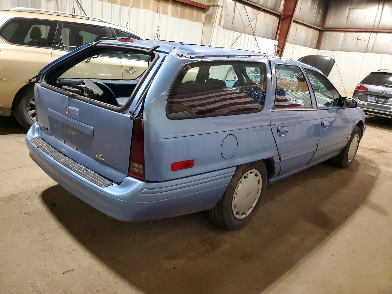 1995 Ford Taurus Gl Blue vin: 1FALP57U6SG117354