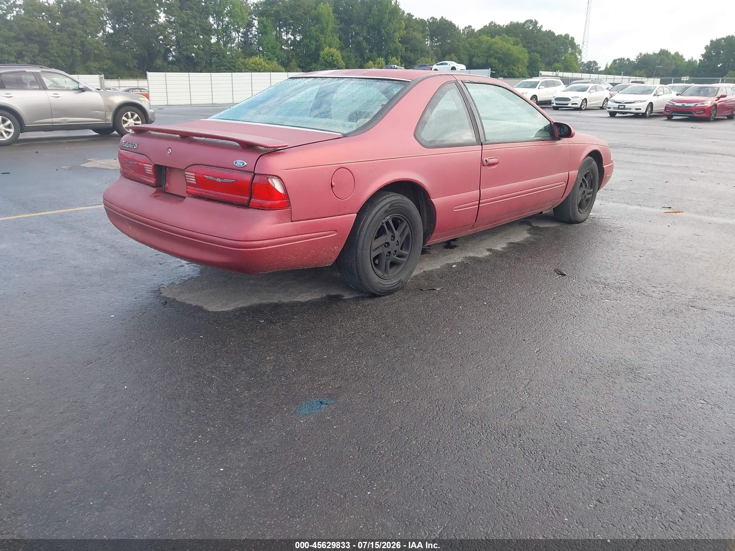 1997 Ford Thunderbird Lx Красный vin: 1FALP6241VH146353