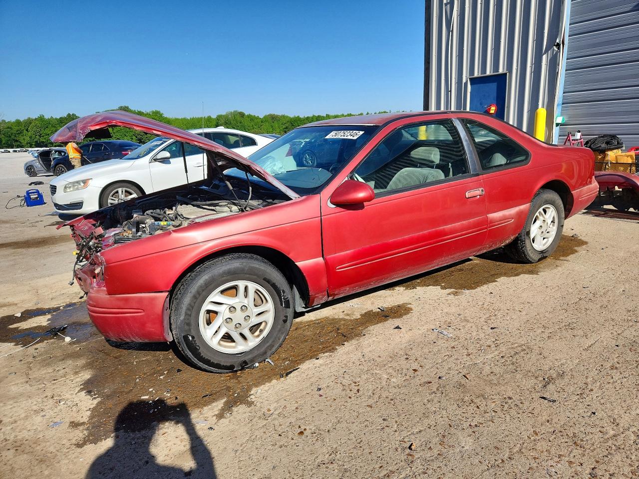 1996 Ford Thunderbird Lx Red vin: 1FALP624XTH138524