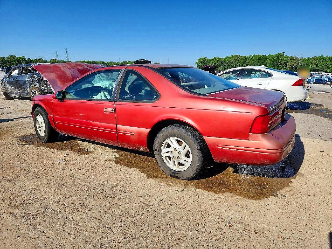 1996 Ford Thunderbird Lx Red vin: 1FALP624XTH138524