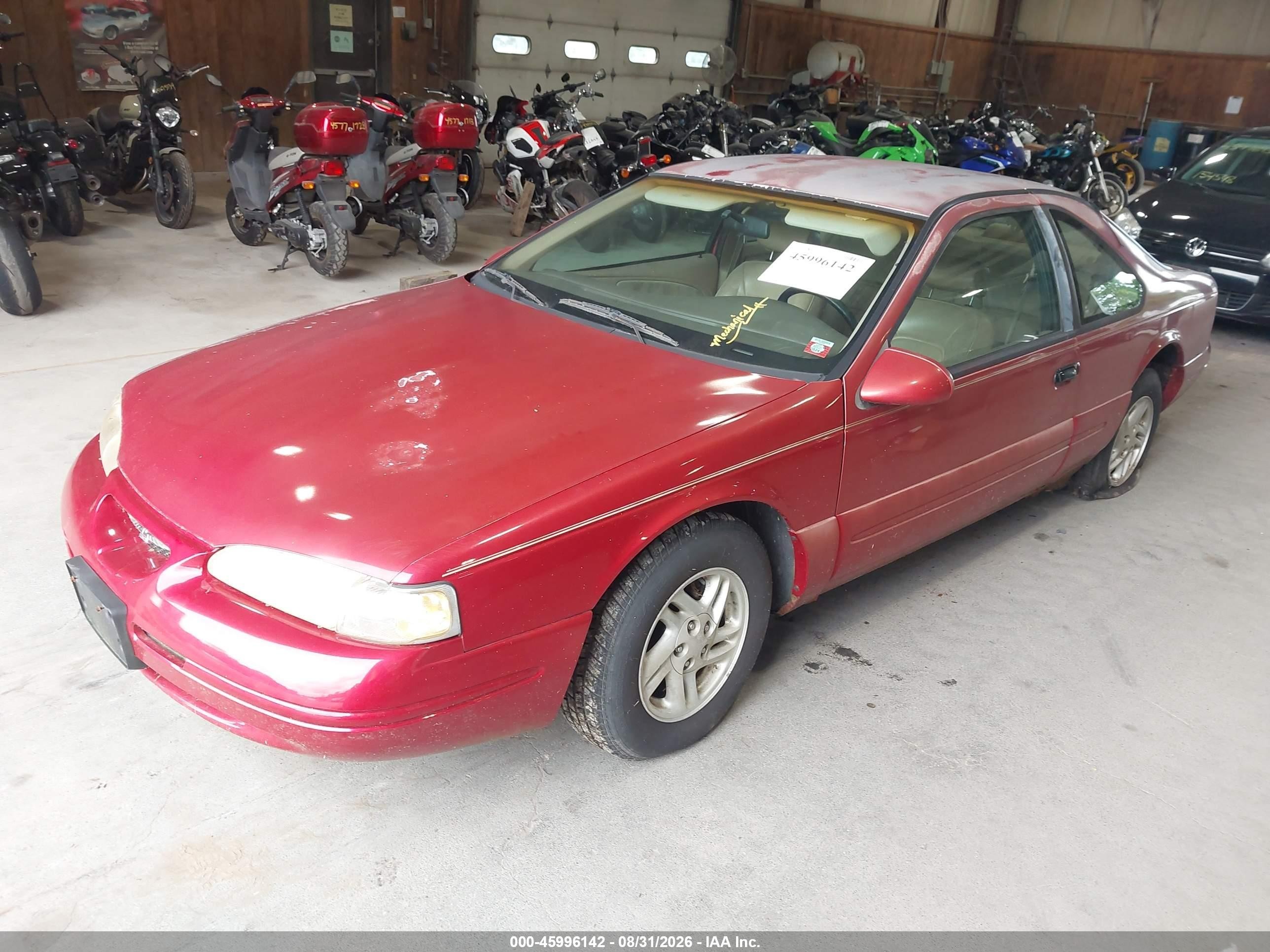 1997 Ford Thunderbird Lx Red vin: 1FALP62W1VH103620