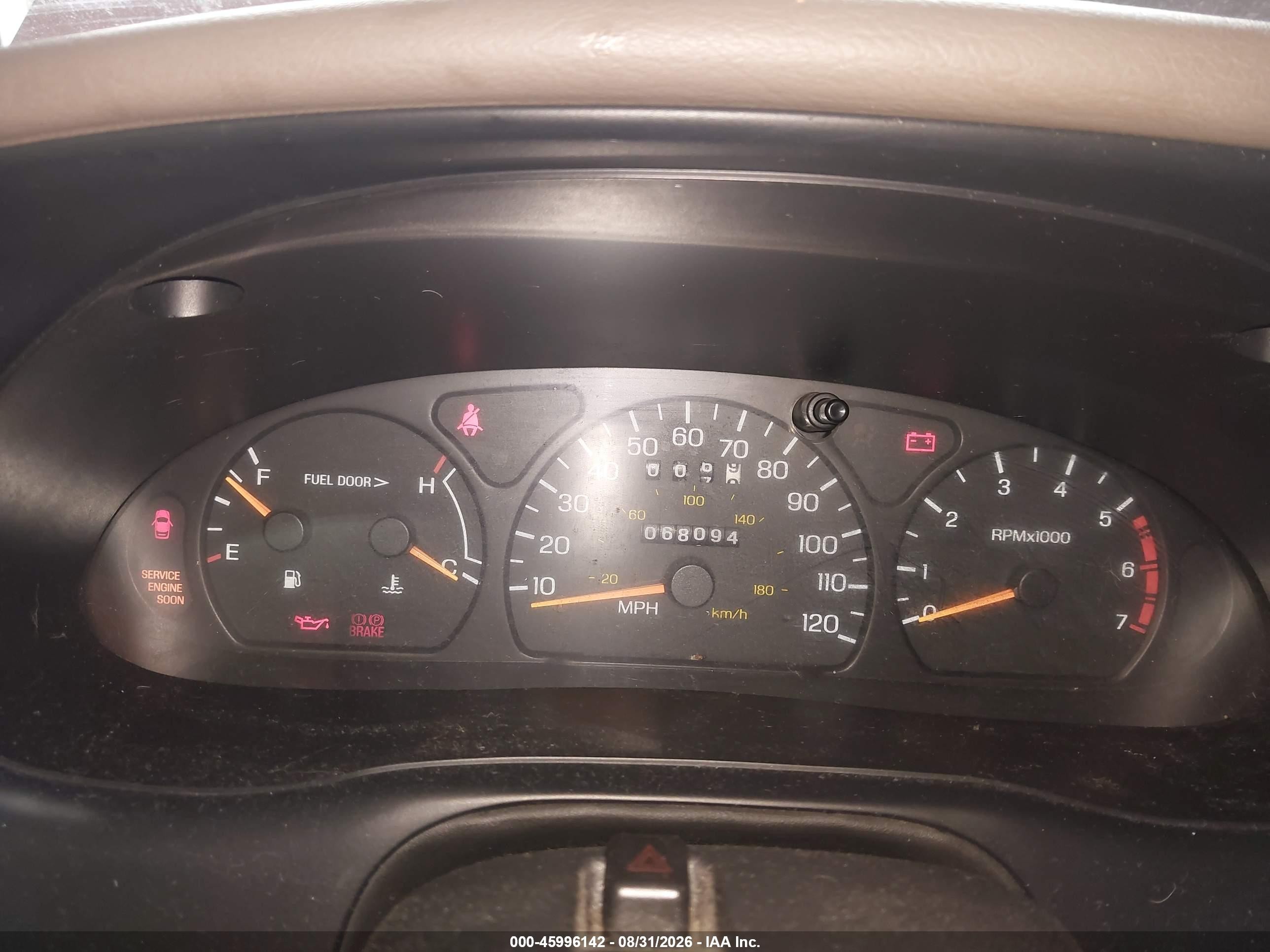 1997 Ford Thunderbird Lx Red vin: 1FALP62W1VH103620