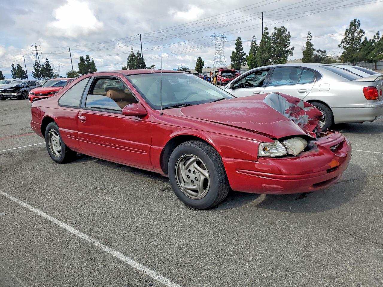 1997 Ford Thunderbird Lx Red vin: 1FALP62W1VH163008