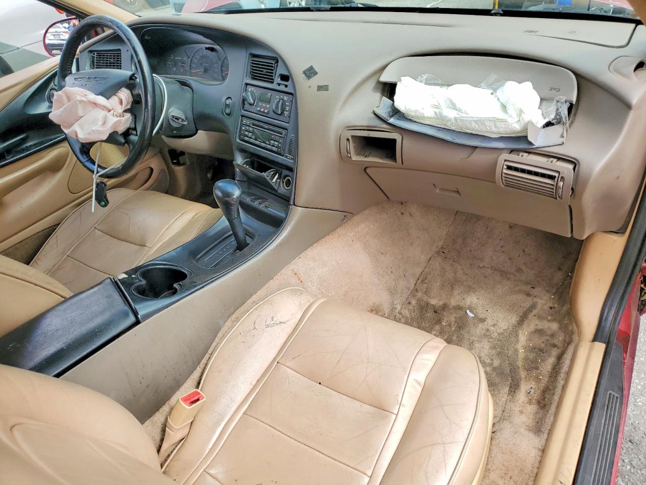 1997 Ford Thunderbird Lx Red vin: 1FALP62W1VH163008