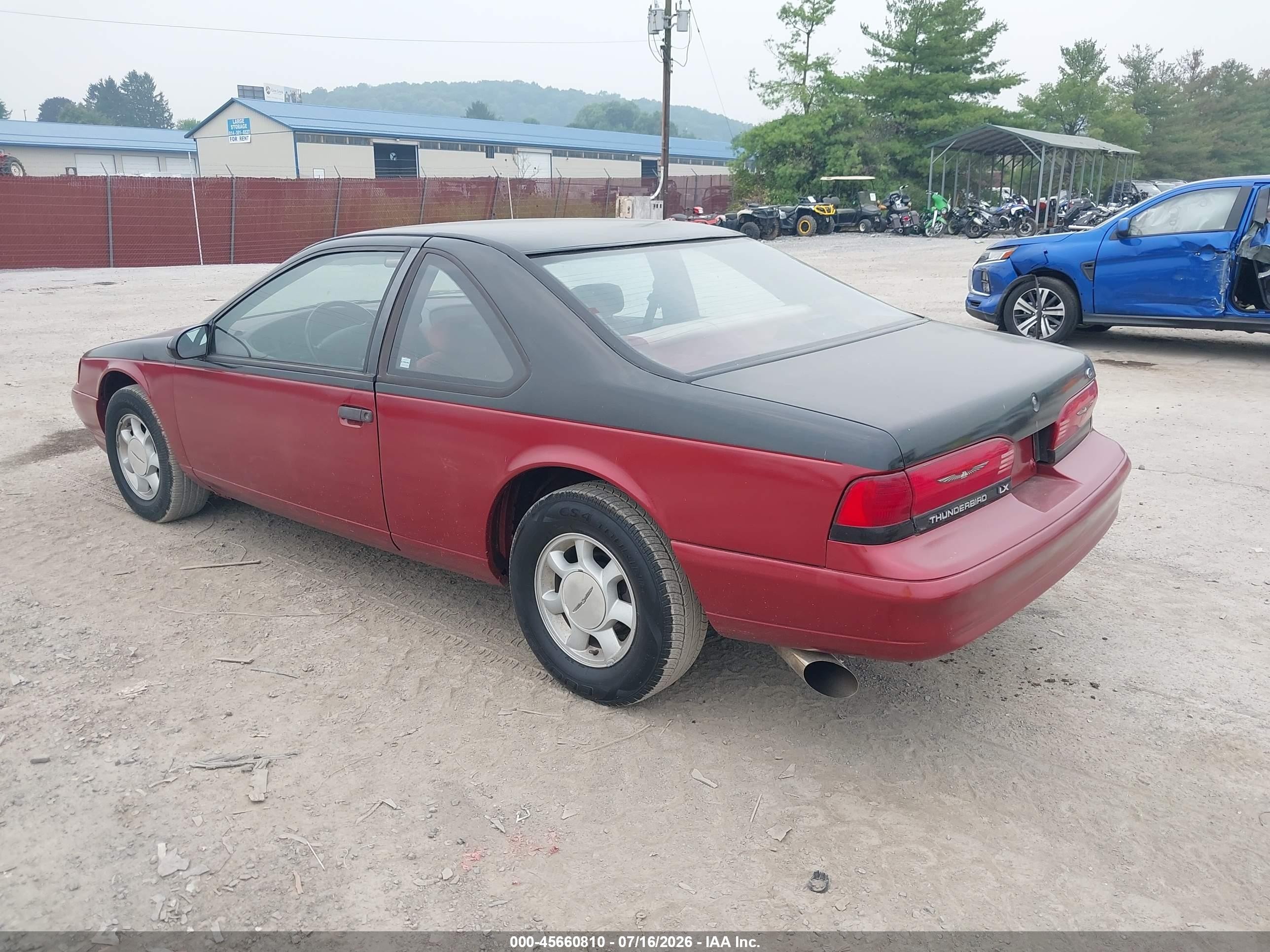 1994 Ford Thunderbird Lx Maroon vin: 1FALP62W4RH125875