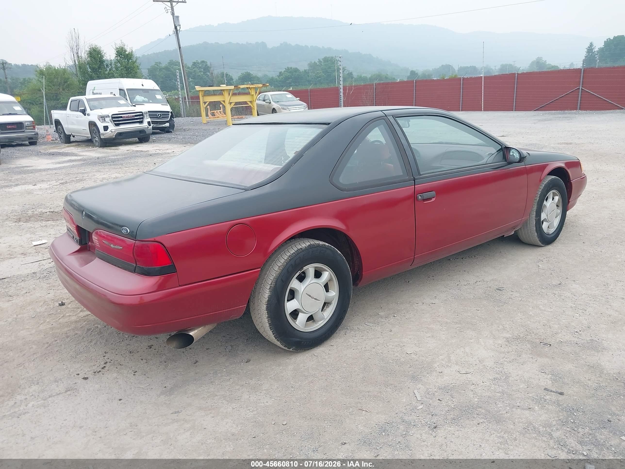 1994 Ford Thunderbird Lx Maroon vin: 1FALP62W4RH125875