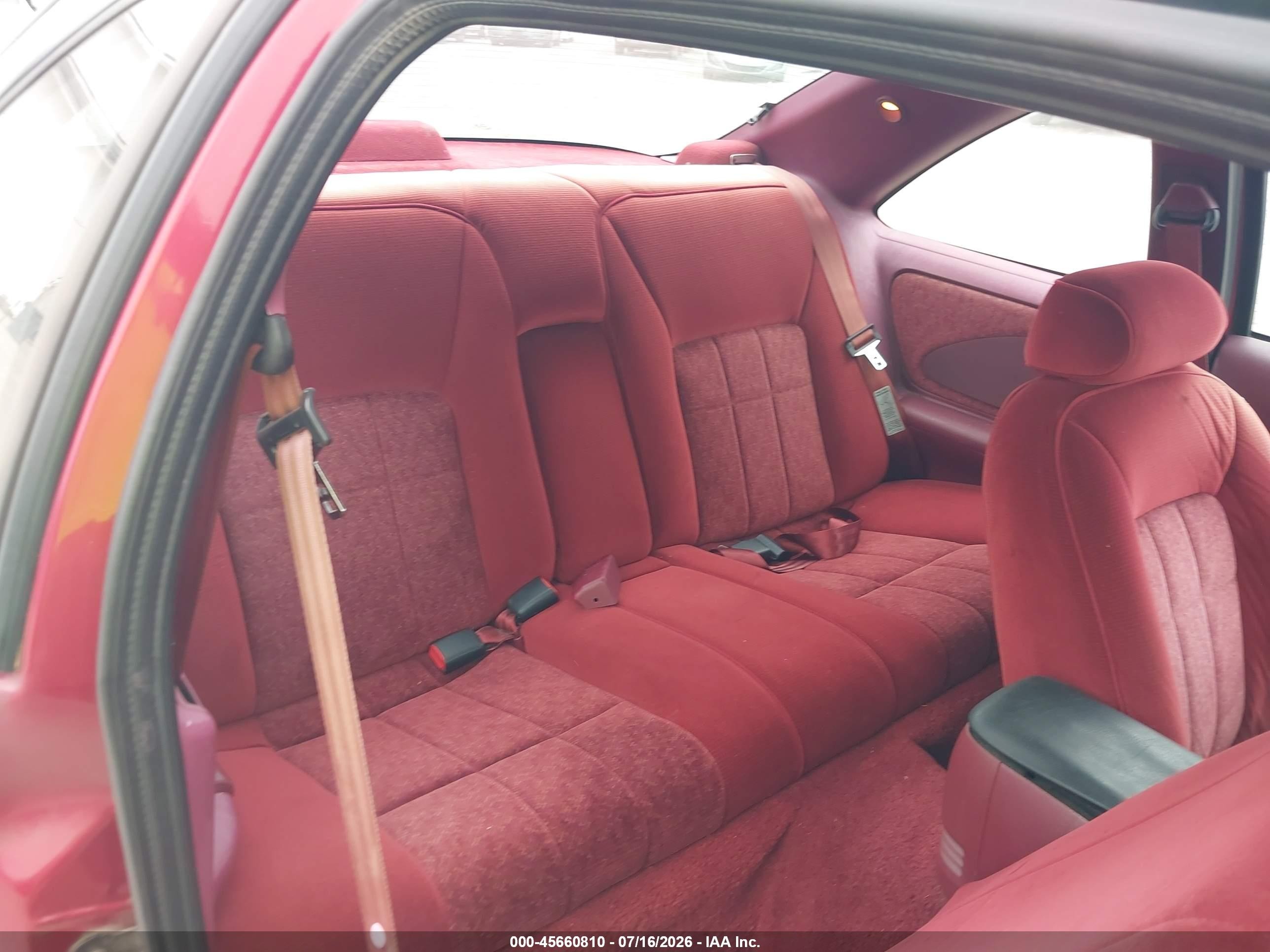 1994 Ford Thunderbird Lx Maroon vin: 1FALP62W4RH125875