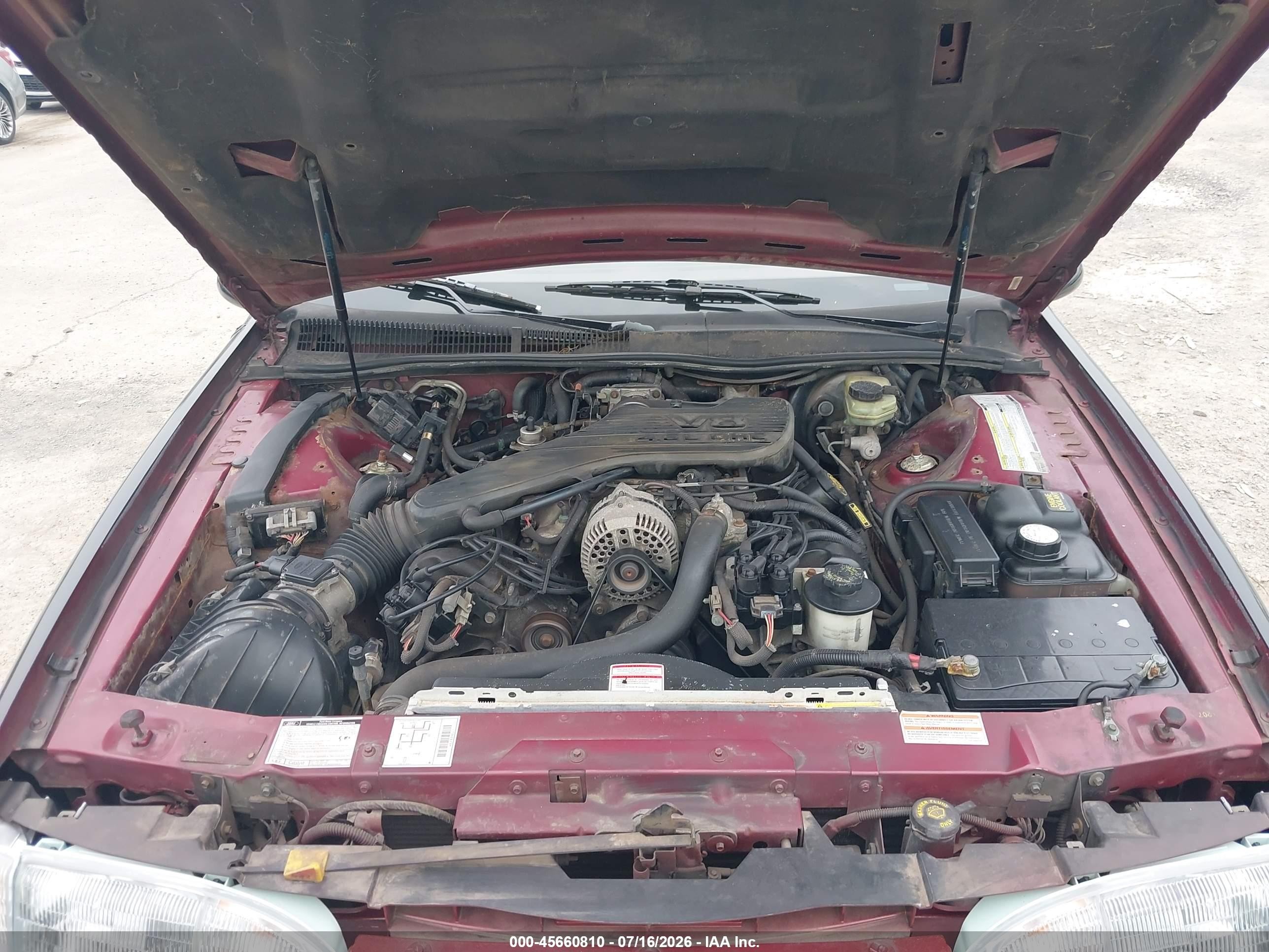 1994 Ford Thunderbird Lx Maroon vin: 1FALP62W4RH125875