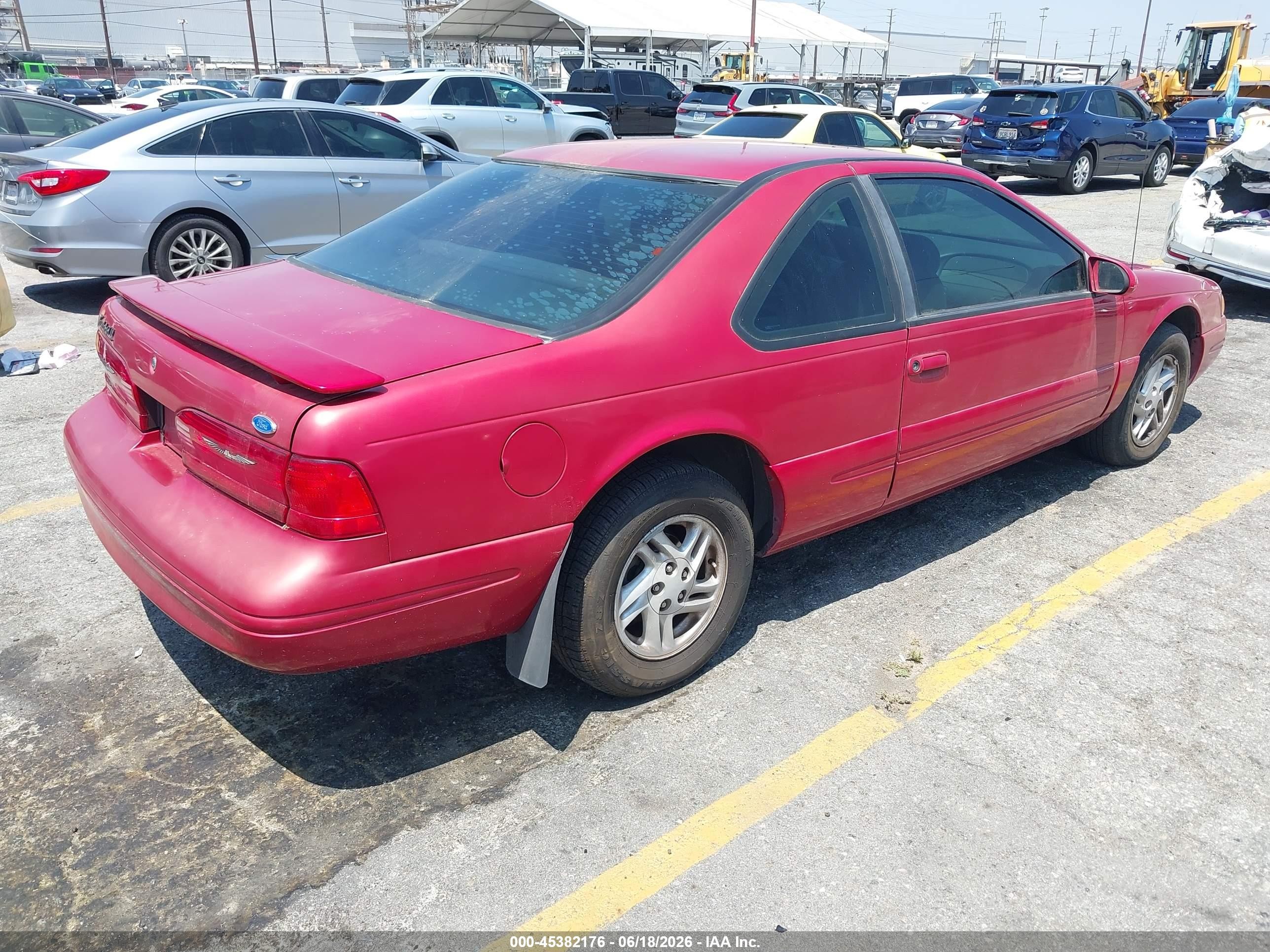 1997 Ford Thunderbird Lx Red vin: 1FALP62W6VH110319