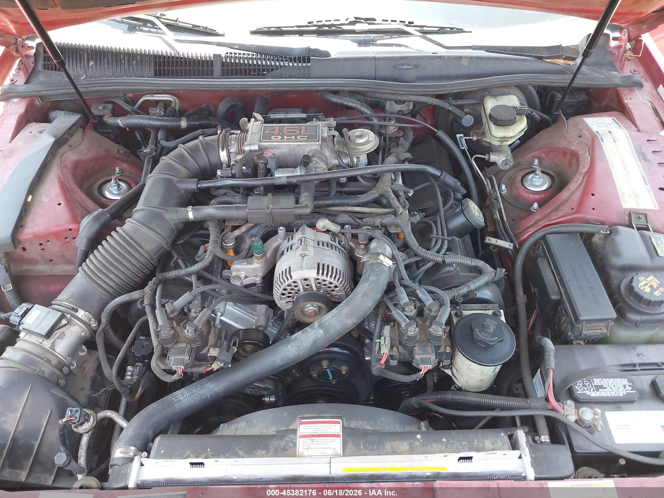 1997 Ford Thunderbird Lx Red vin: 1FALP62W6VH110319