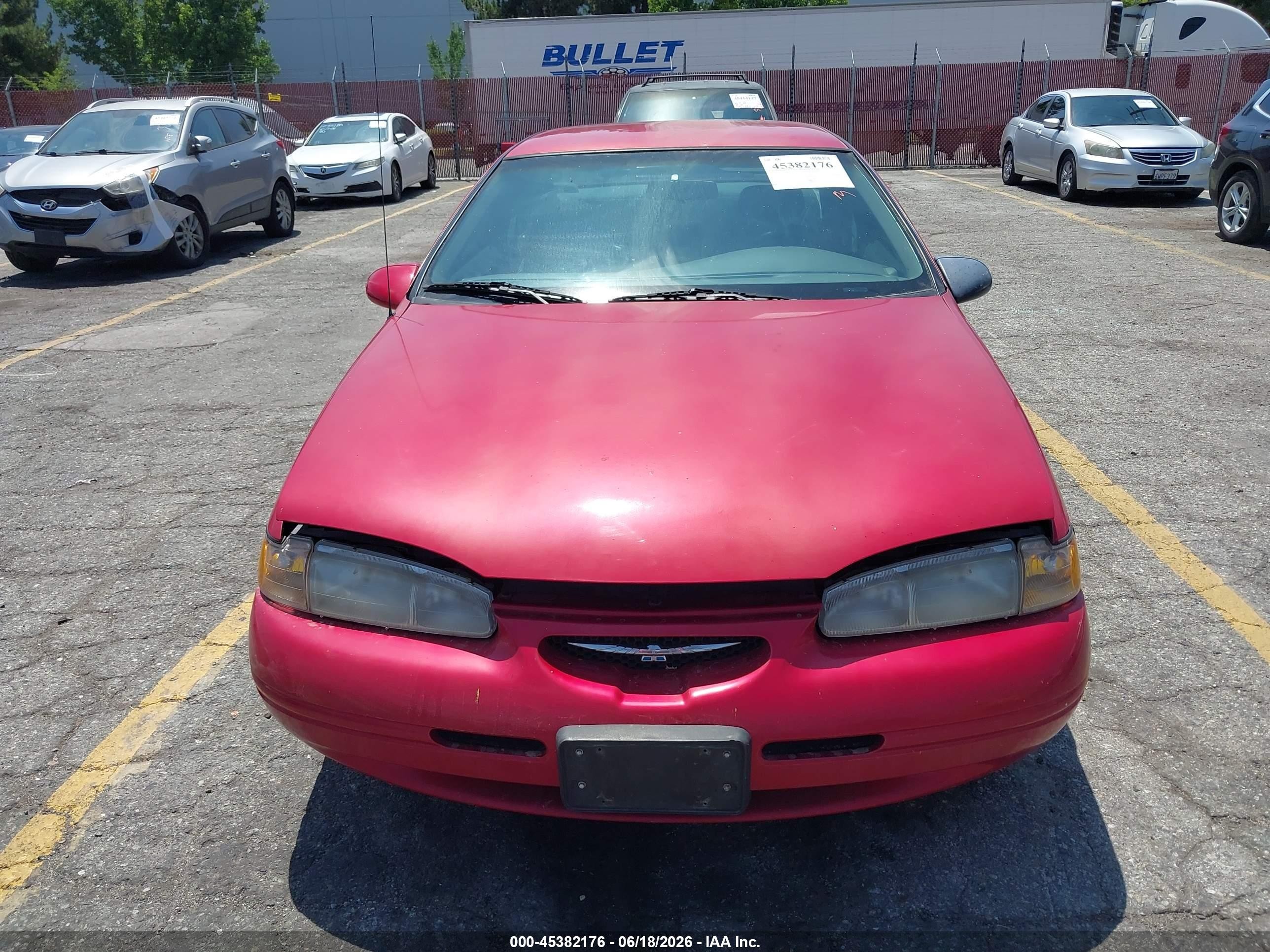 1997 Ford Thunderbird Lx Red vin: 1FALP62W6VH110319