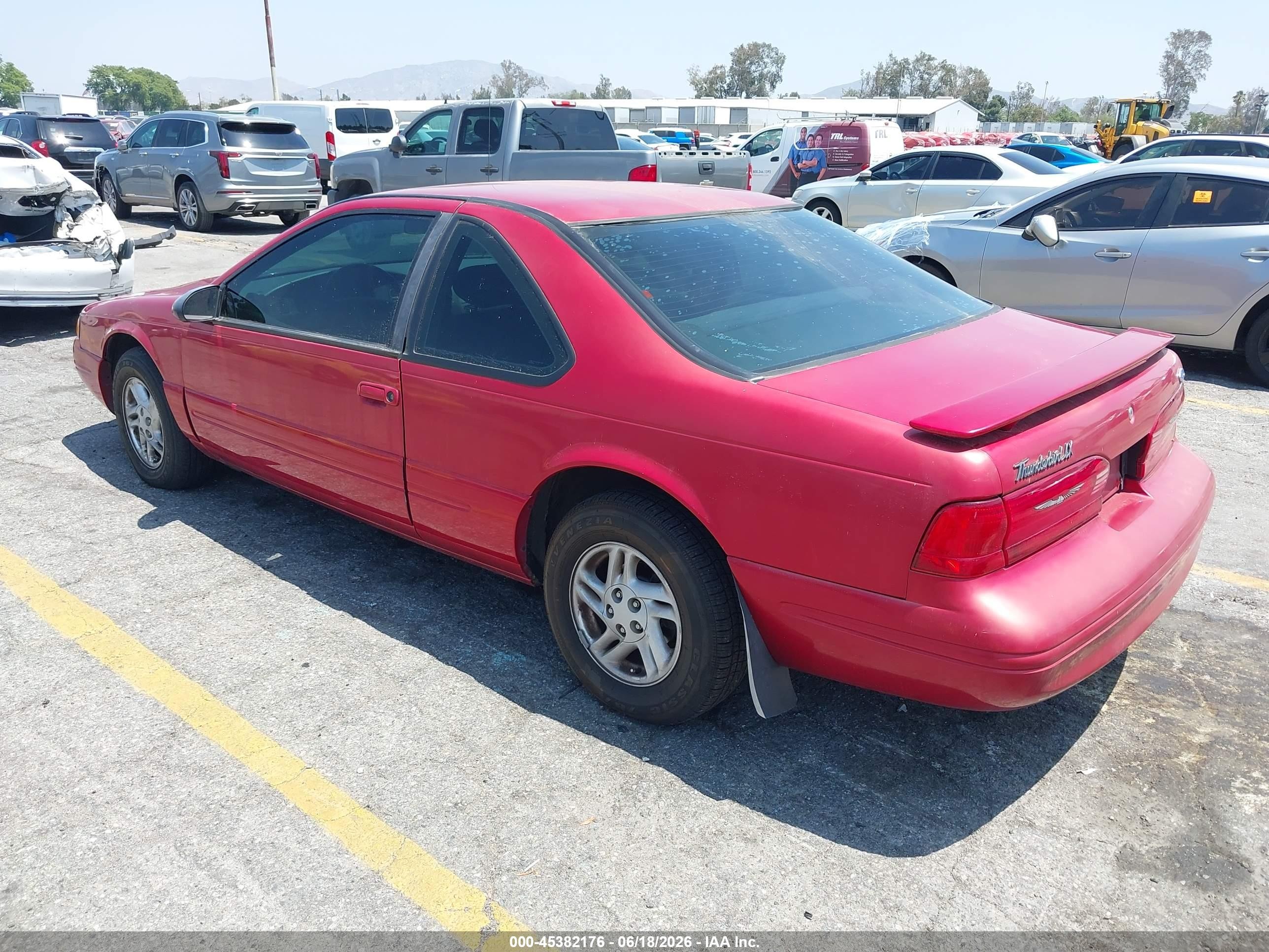 1997 Ford Thunderbird Lx Red vin: 1FALP62W6VH110319