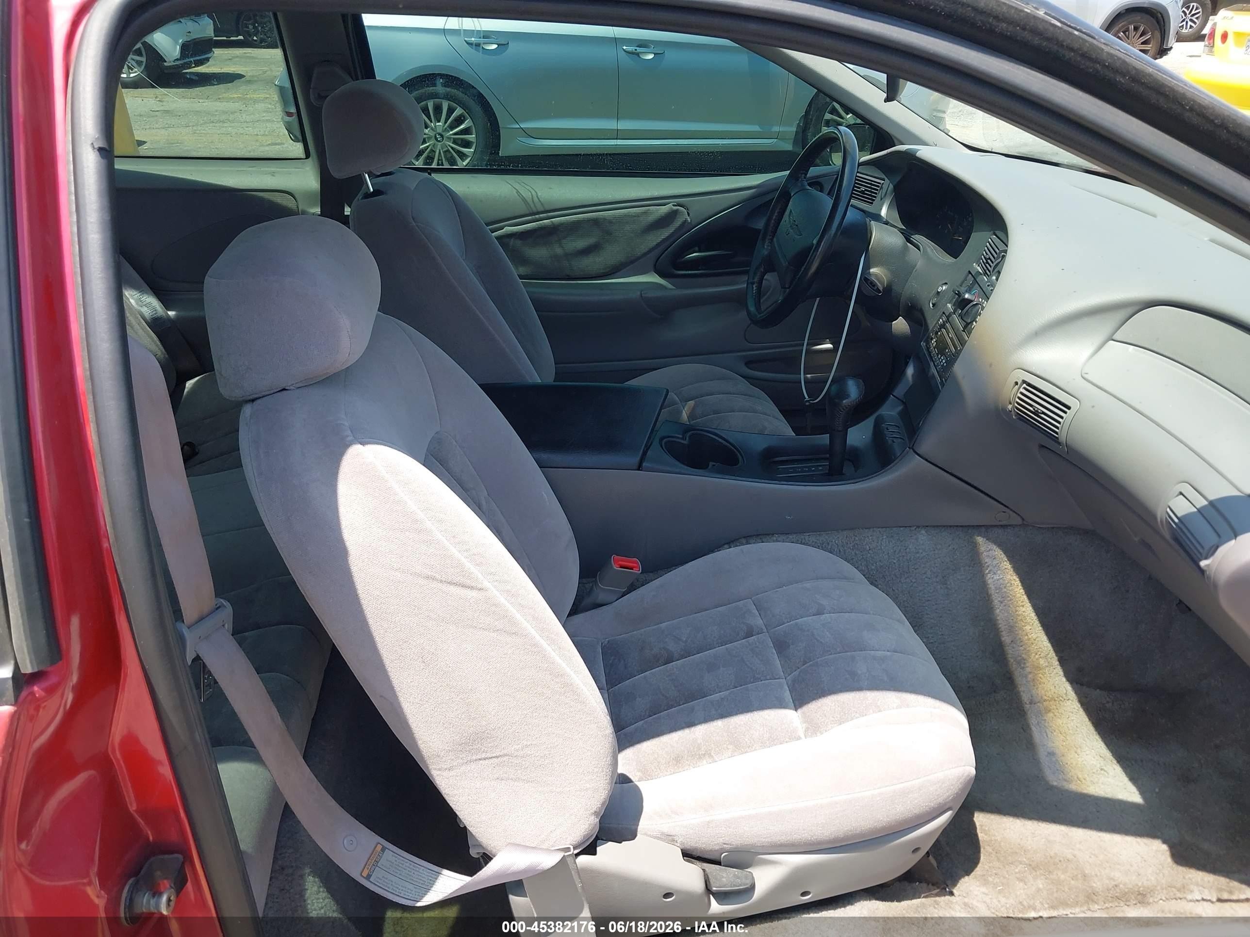 1997 Ford Thunderbird Lx Red vin: 1FALP62W6VH110319