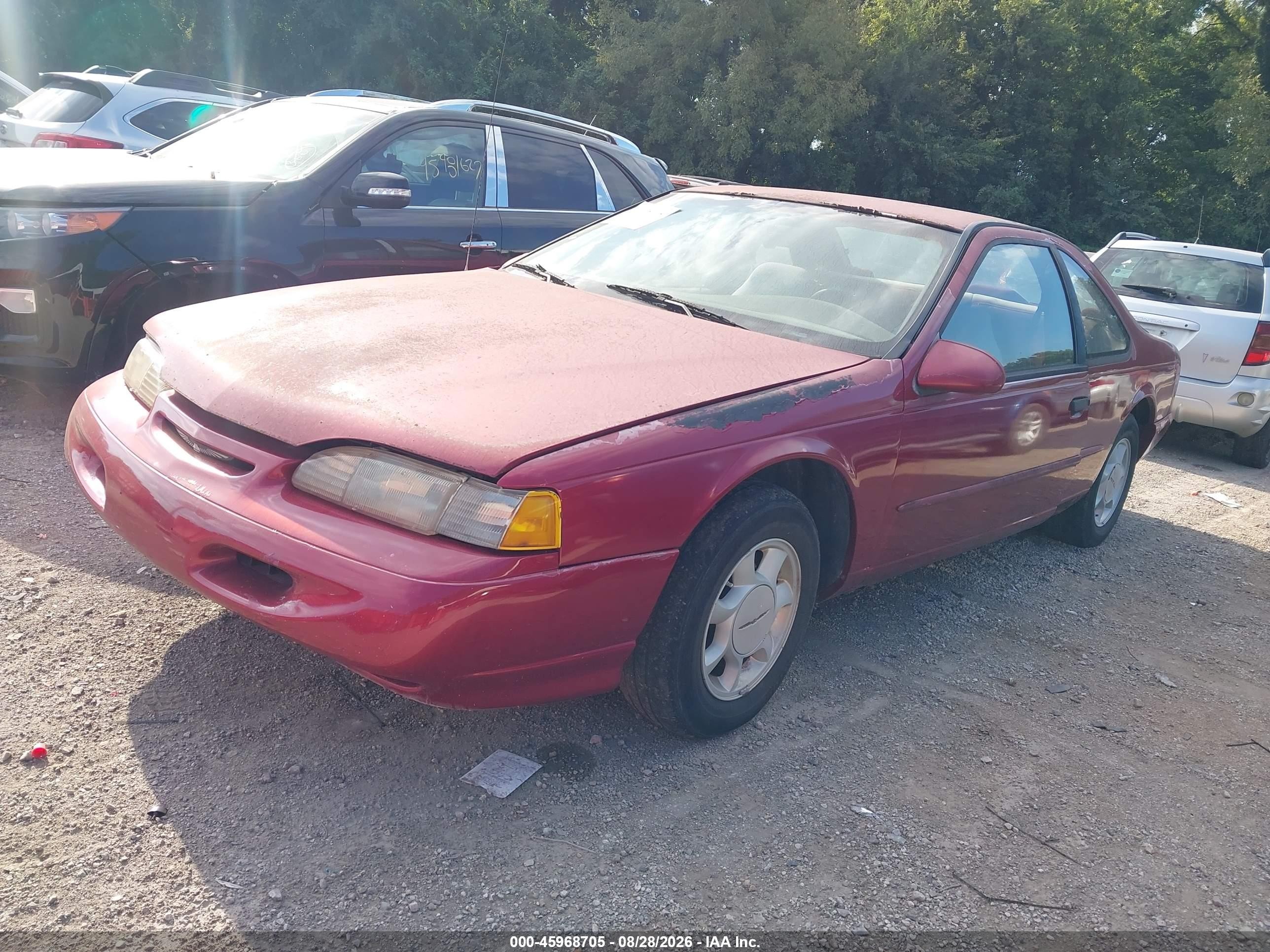 1994 Ford Thunderbird Lx Red vin: 1FALP62W7RH107810