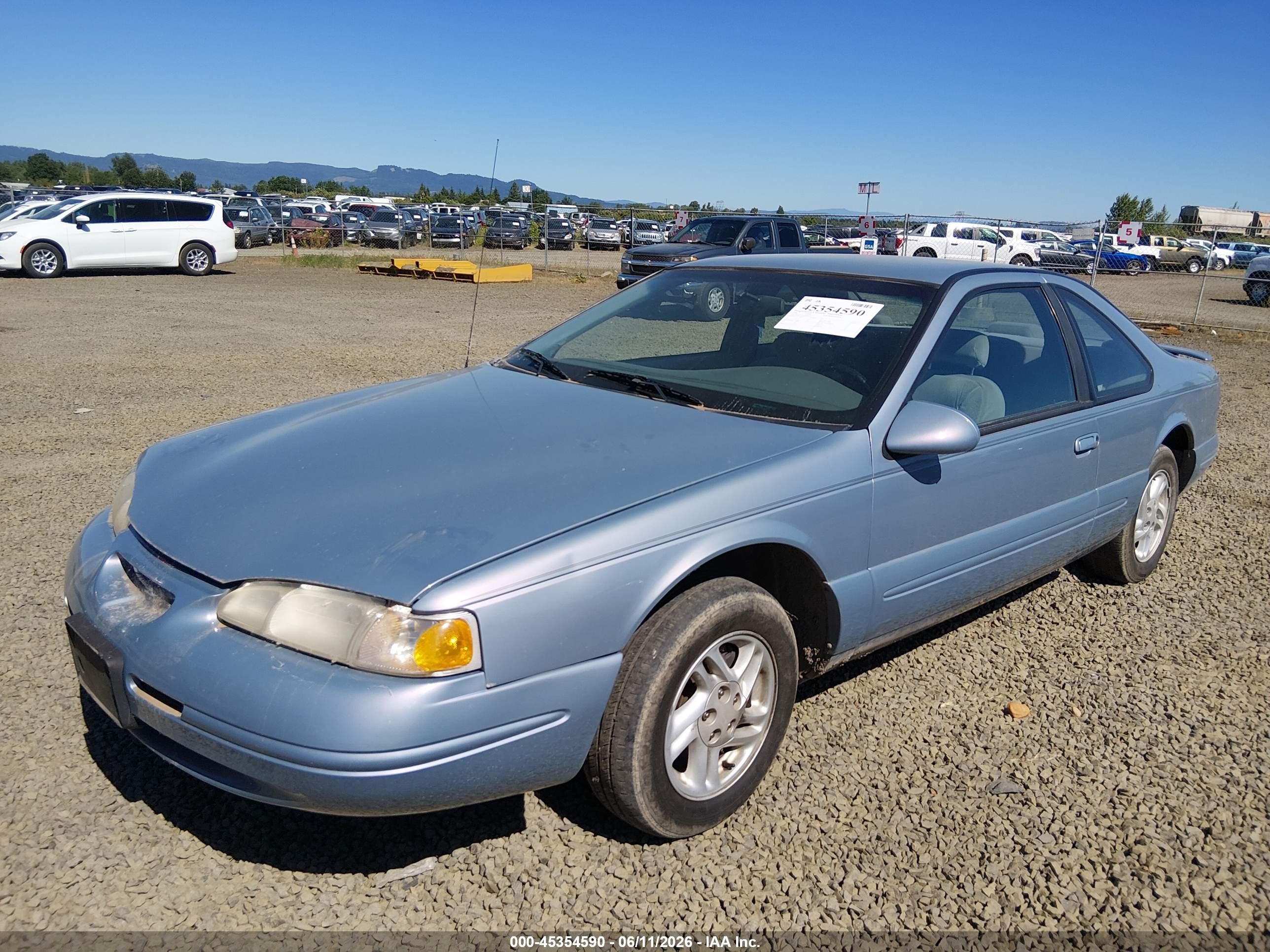 1996 Ford Thunderbird Lx Light Blue vin: 1FALP62WXTH121501