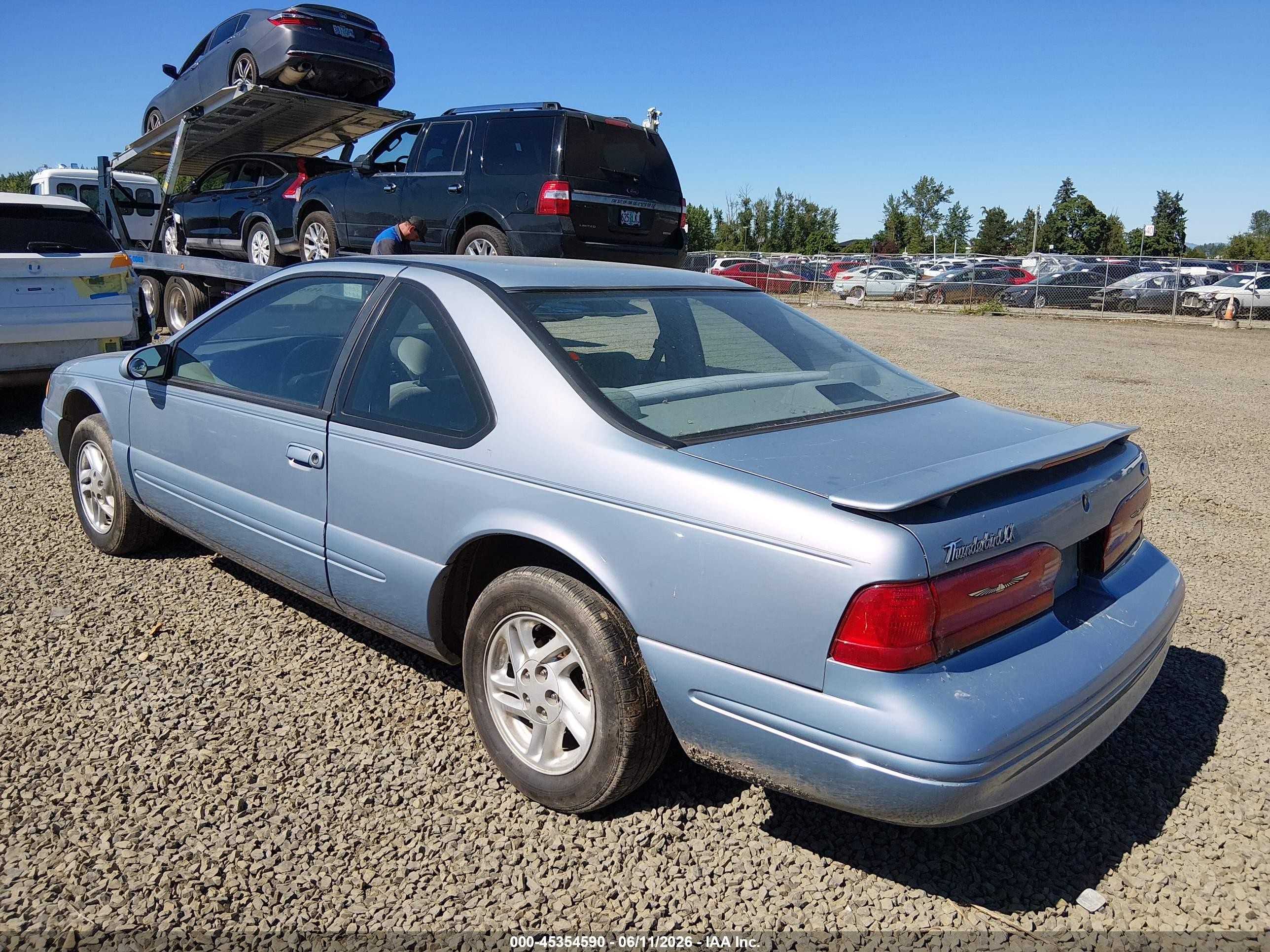 1996 Ford Thunderbird Lx Light Blue vin: 1FALP62WXTH121501