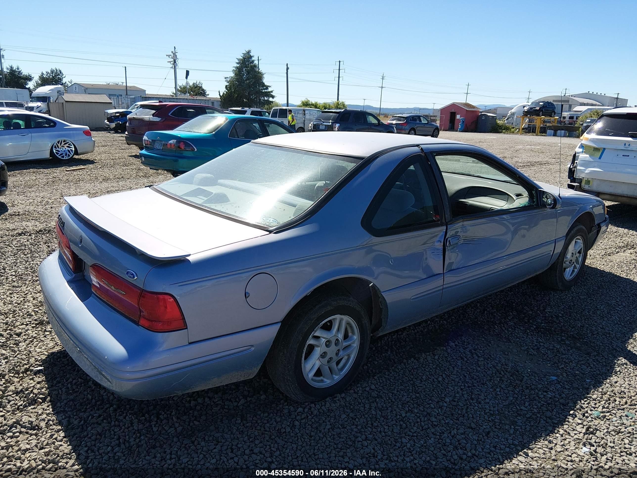 1996 Ford Thunderbird Lx Light Blue vin: 1FALP62WXTH121501