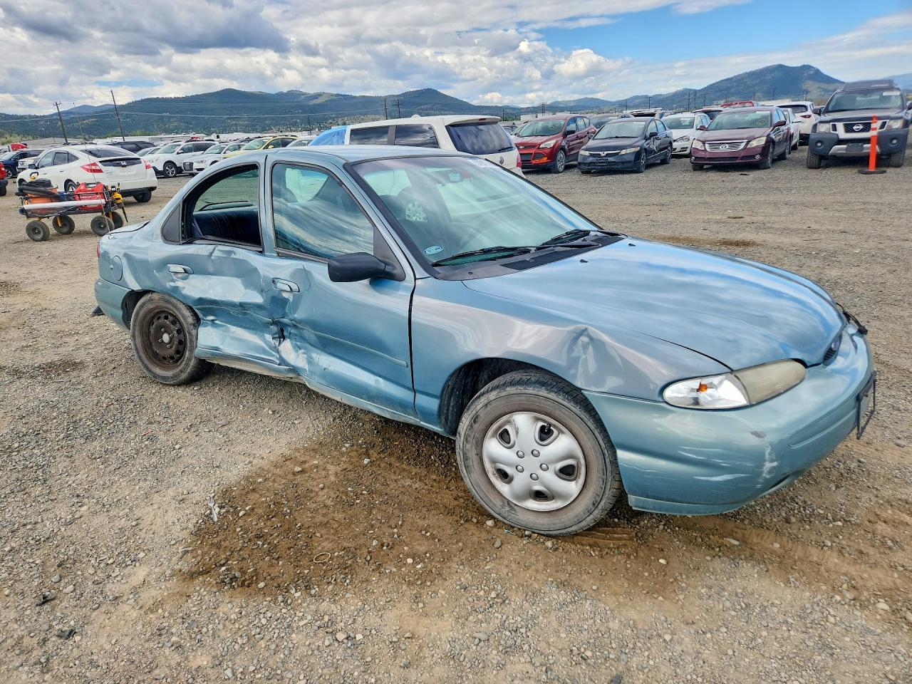 1997 Ford Contour Base Blue vin: 1FALP6530VK156345