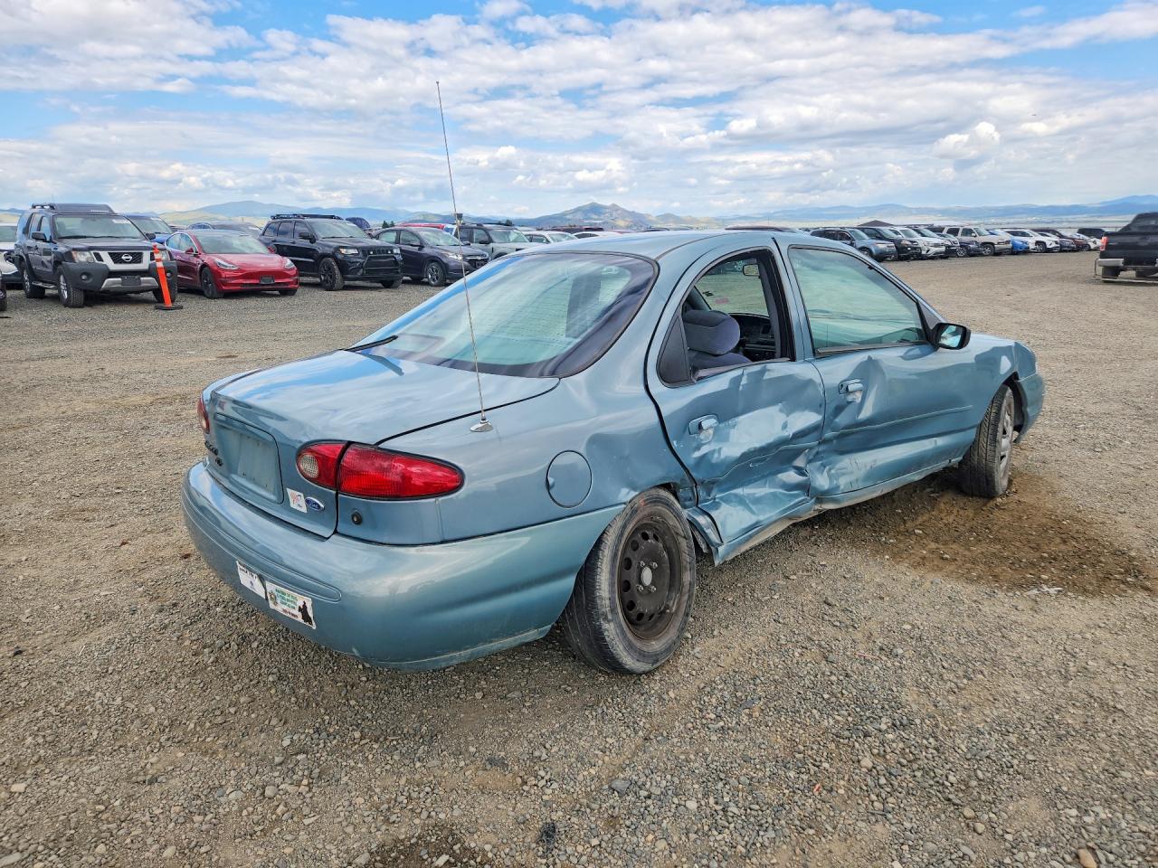1997 Ford Contour Base Blue vin: 1FALP6530VK156345