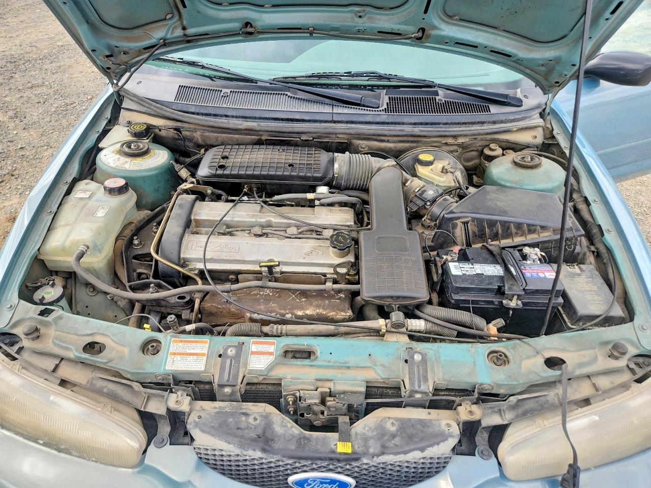 1997 Ford Contour Base Blue vin: 1FALP6530VK156345