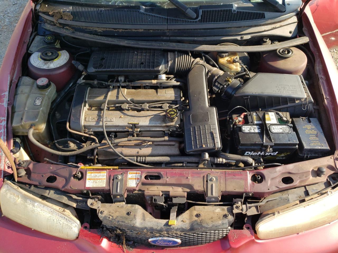1996 Ford Contour Gl   Red vin: 1FALP6531TK144556